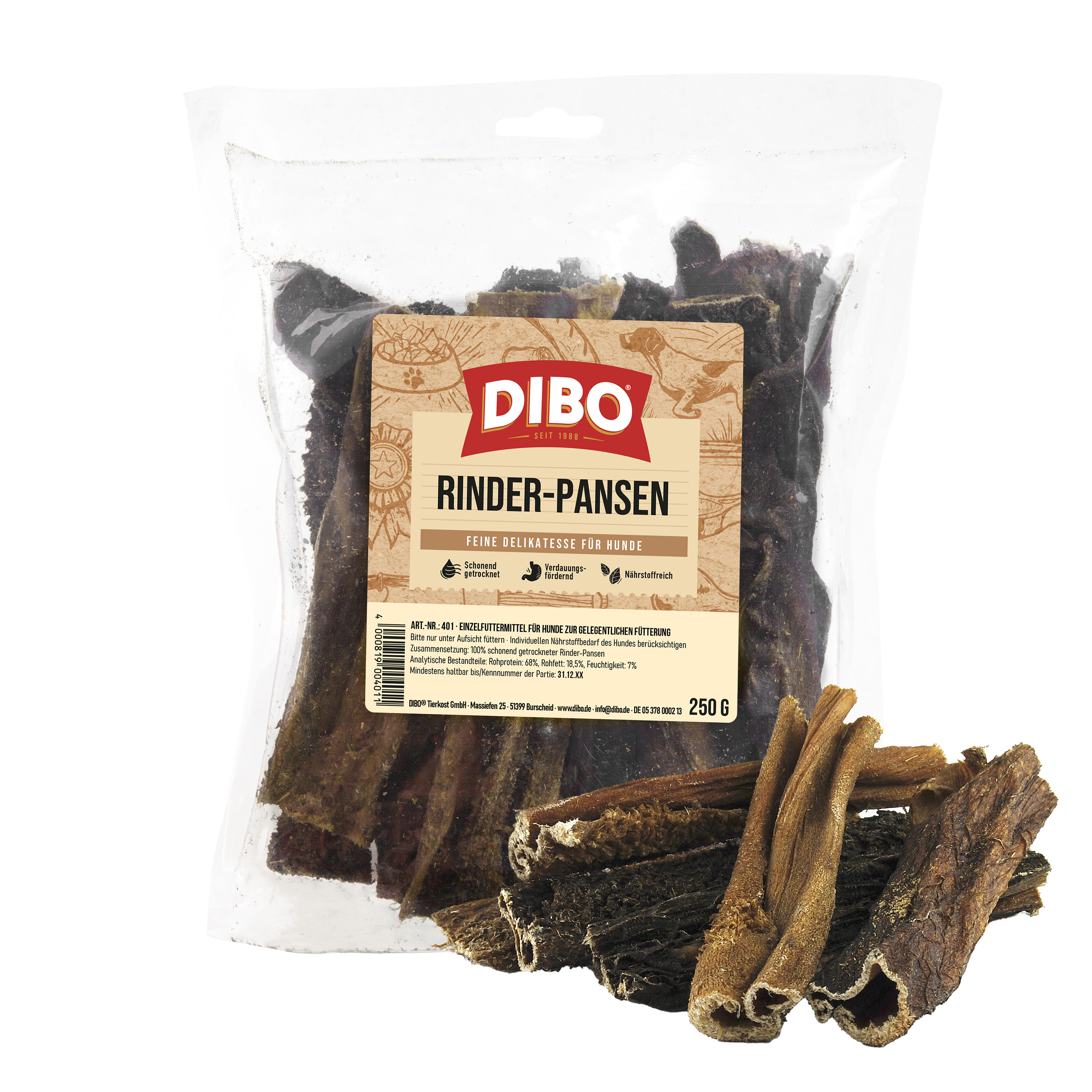 DIBO Rinder-Pansen, 250g-Beutel