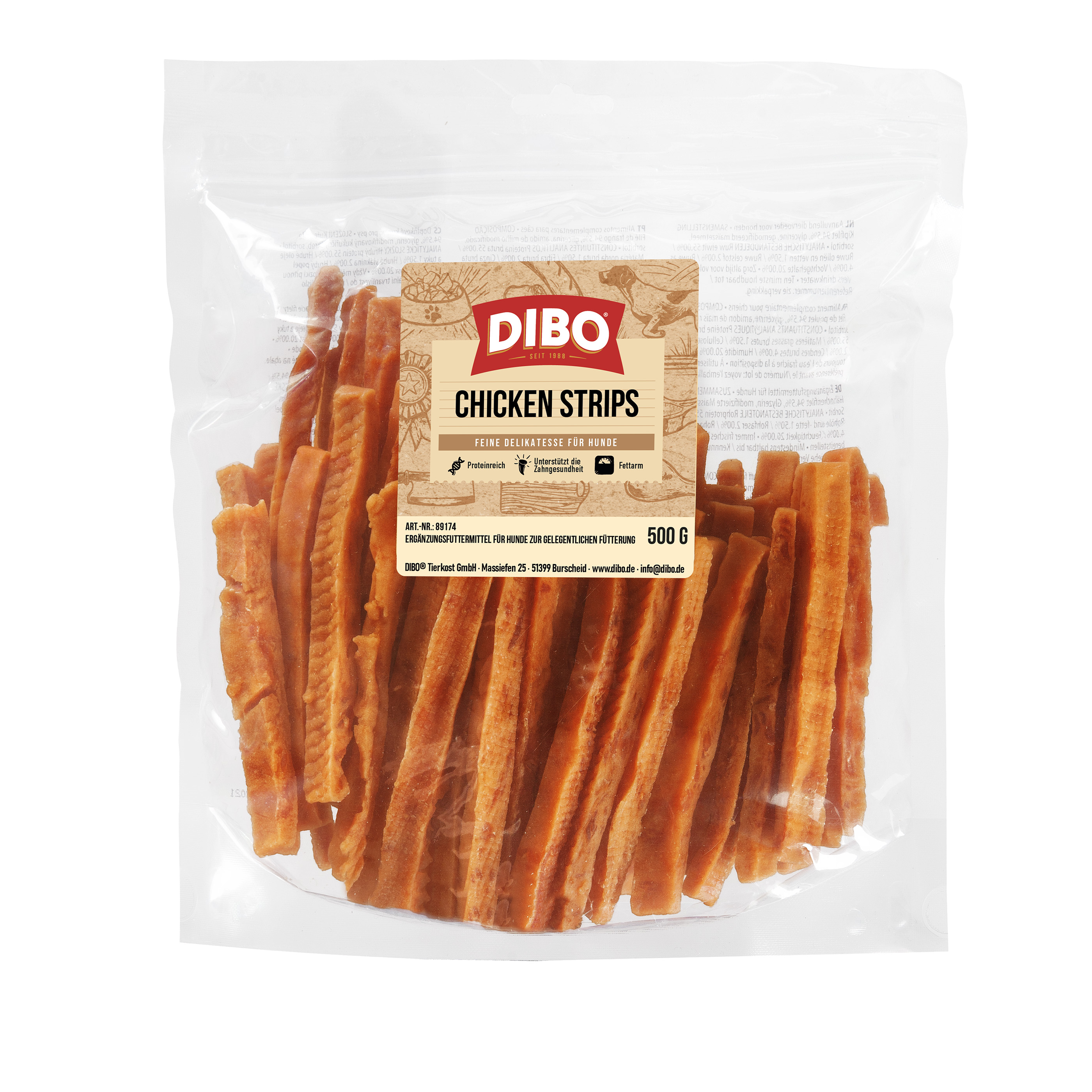 DIBO Chicken Strips, 500g-Beutel