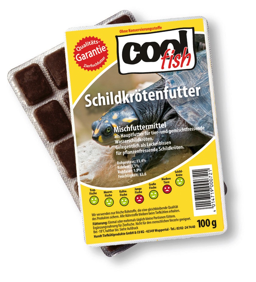 Cool Fish Schildkrötenfutter, 30 x 100g-Blister