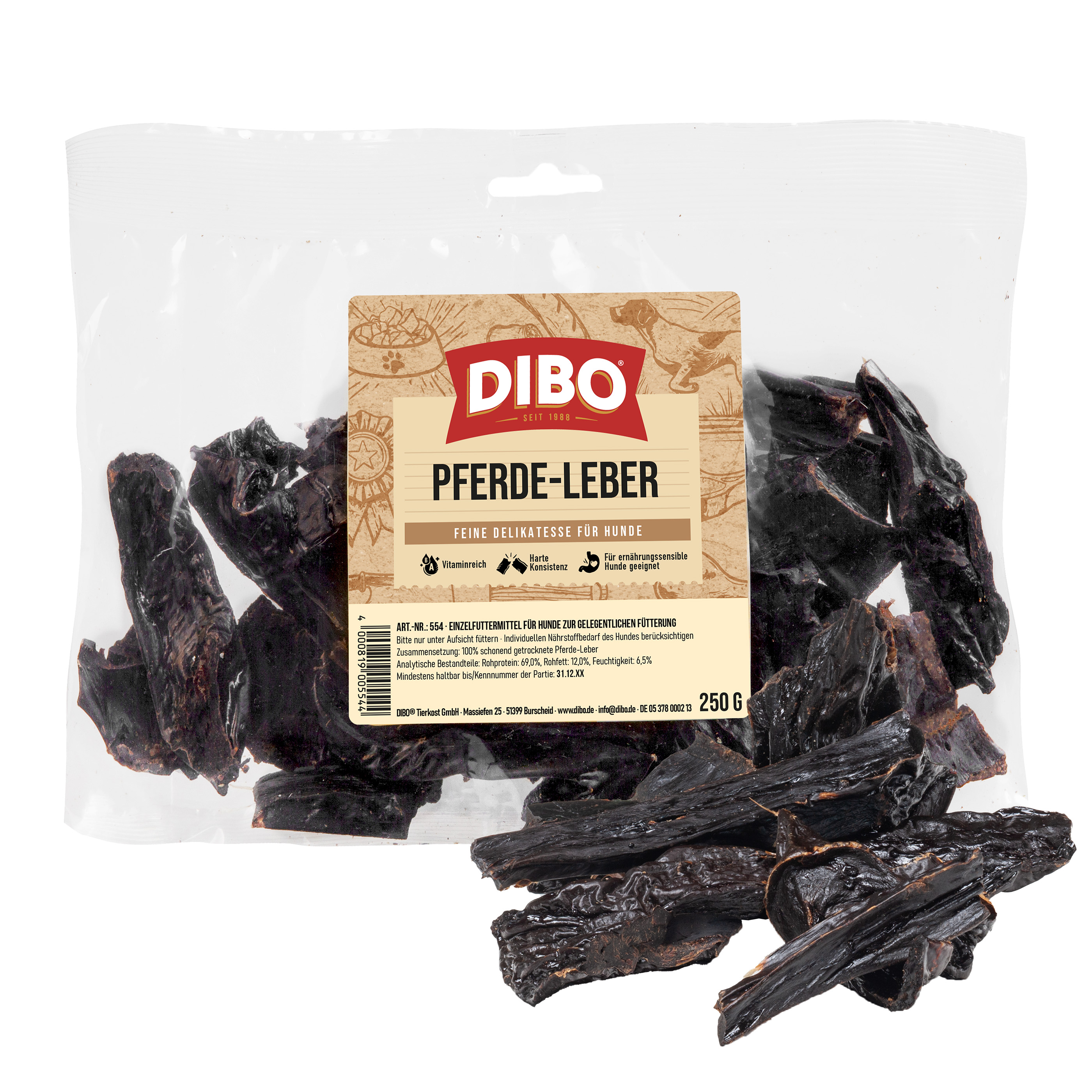 DIBO Pferde-Leber, 250g-Beutel
