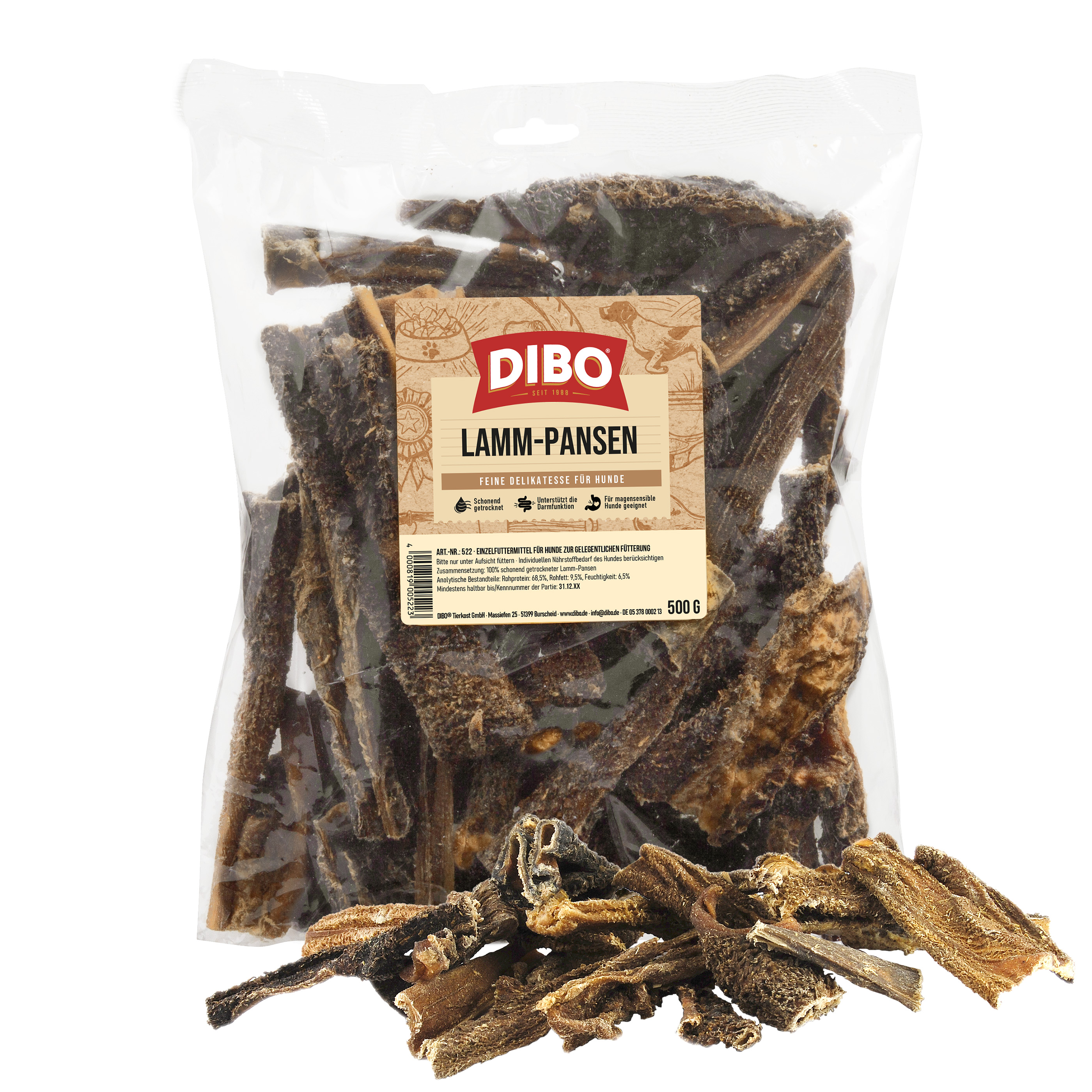 DIBO Lamm-Pansen, 500g-Beutel