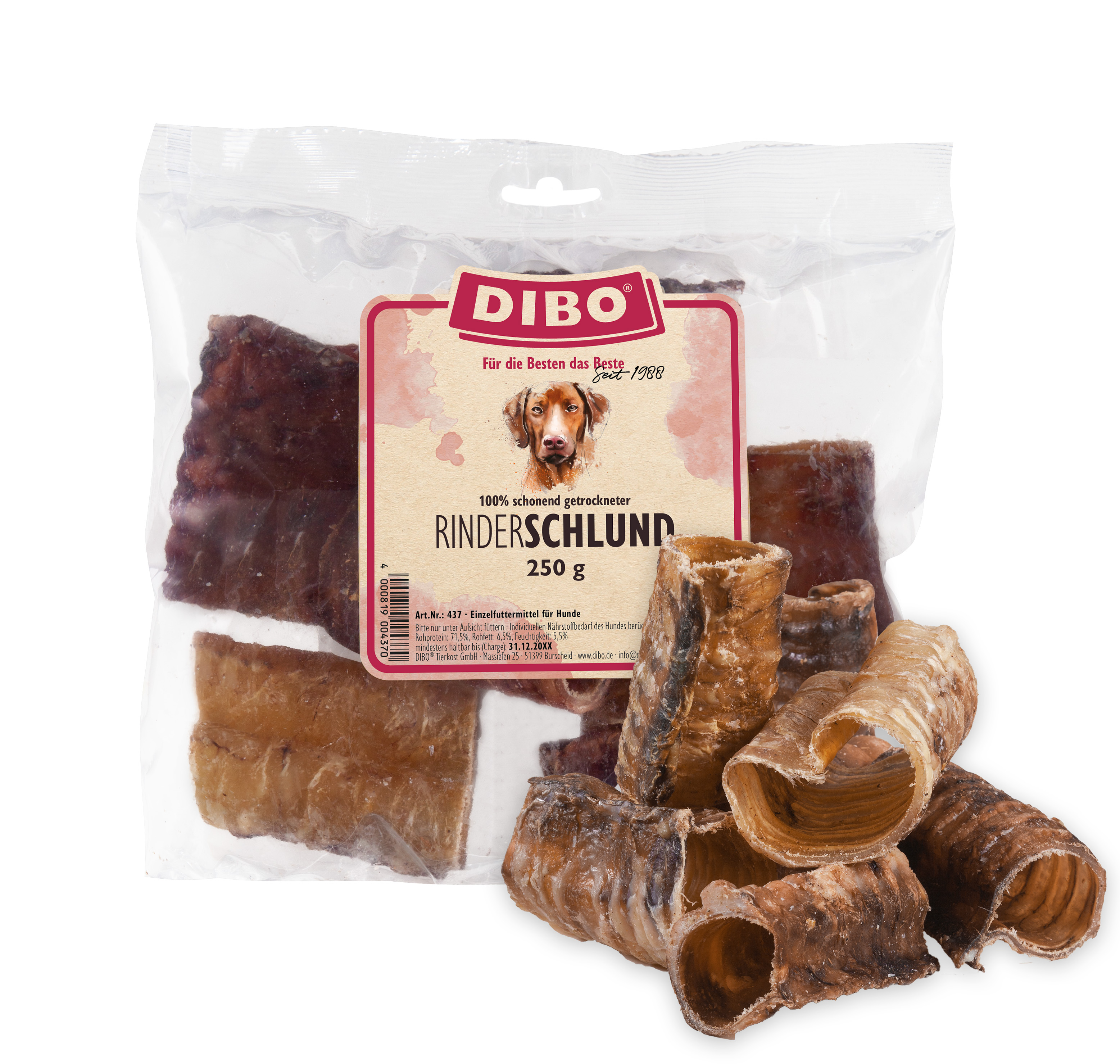 DIBO Rinder-Schlund (Strosse) geschnitten, 250g-Beutel