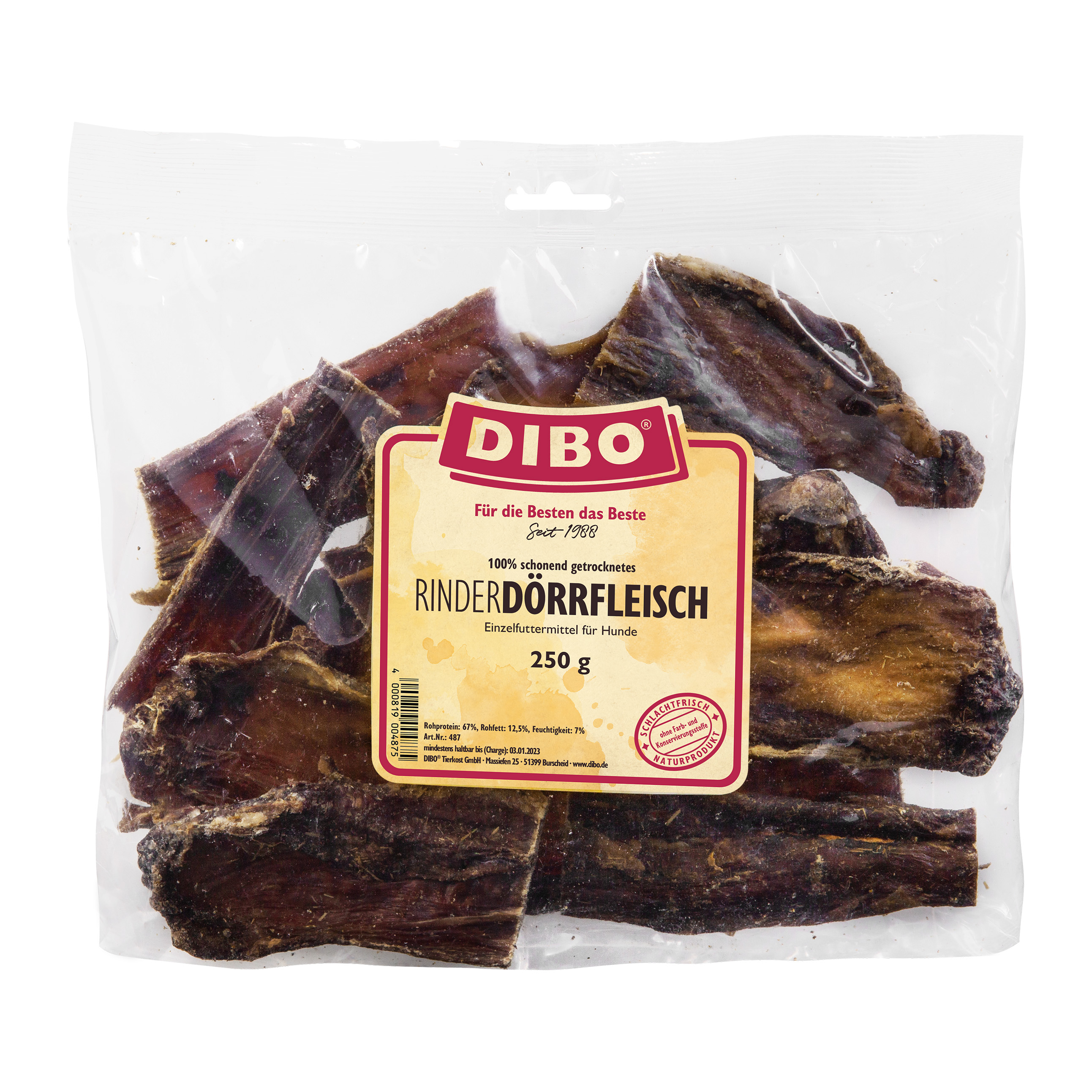 Dibo Rinder-Dörrfleisch 250g-Beutel