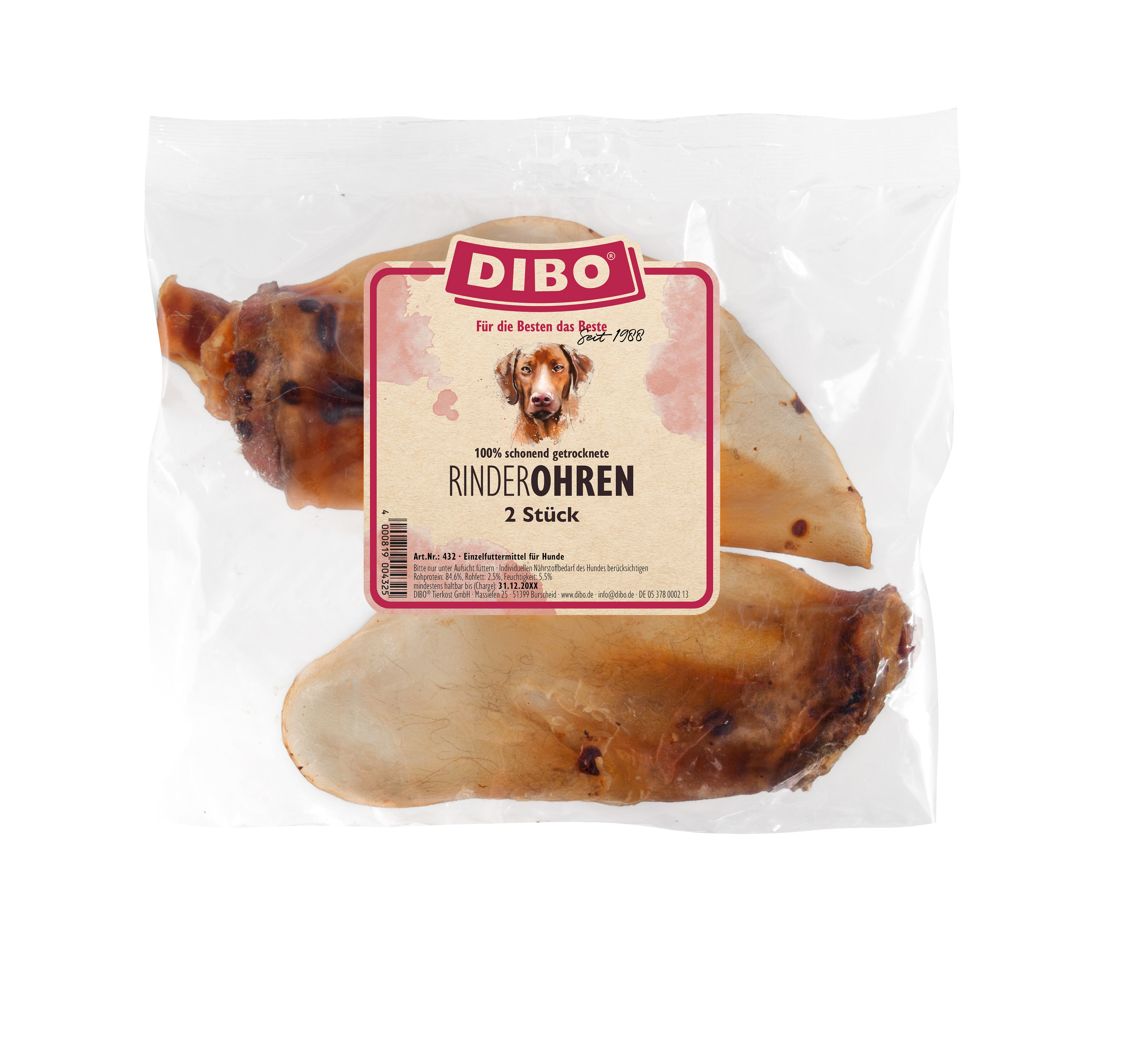 DIBO Rinder-Ohren, 2er-Beutel