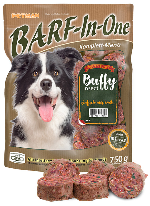 PETMAN BARF-In-One BUFFY Insect 8 x 750g