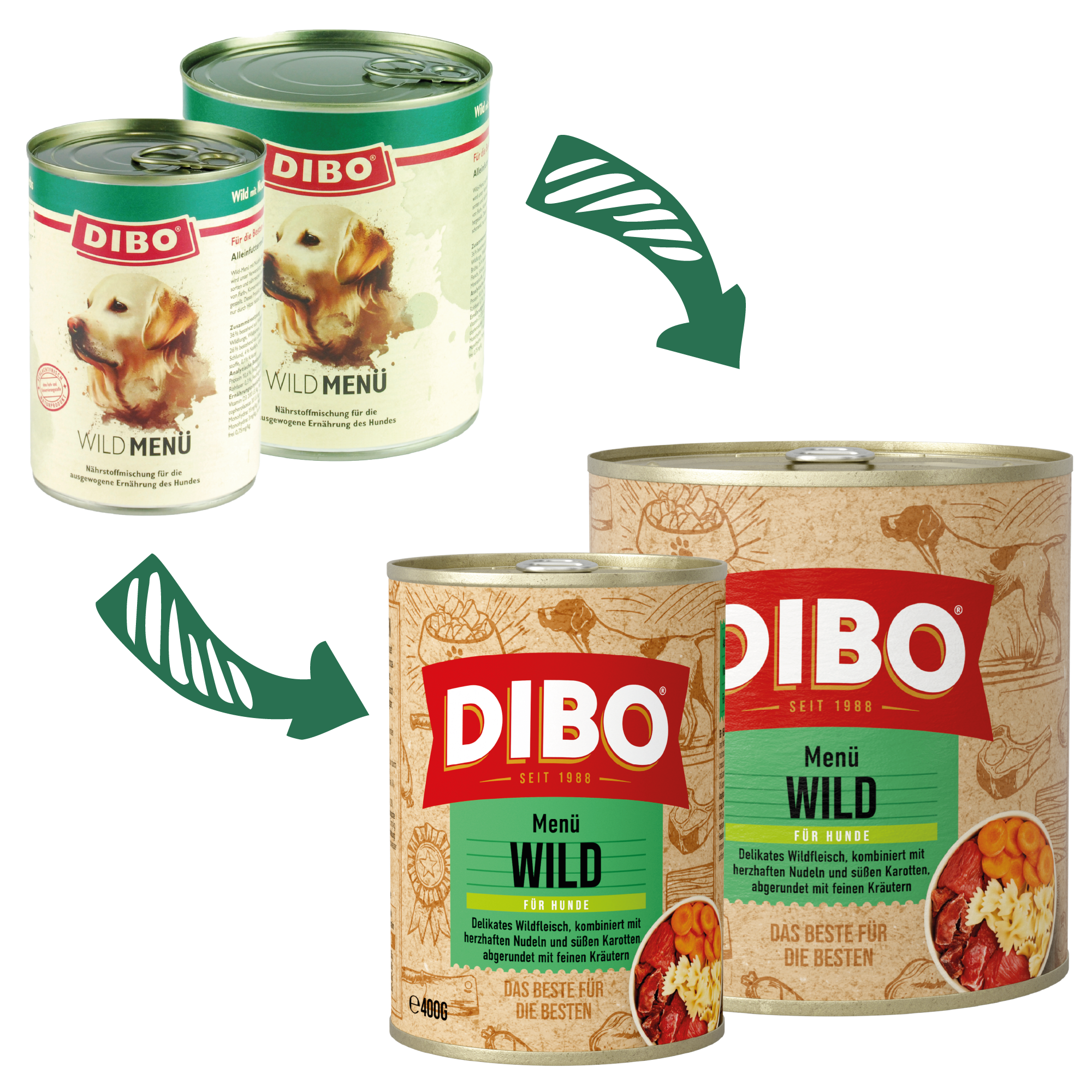 DIBO - WILD MENÜ, 400g-Dose