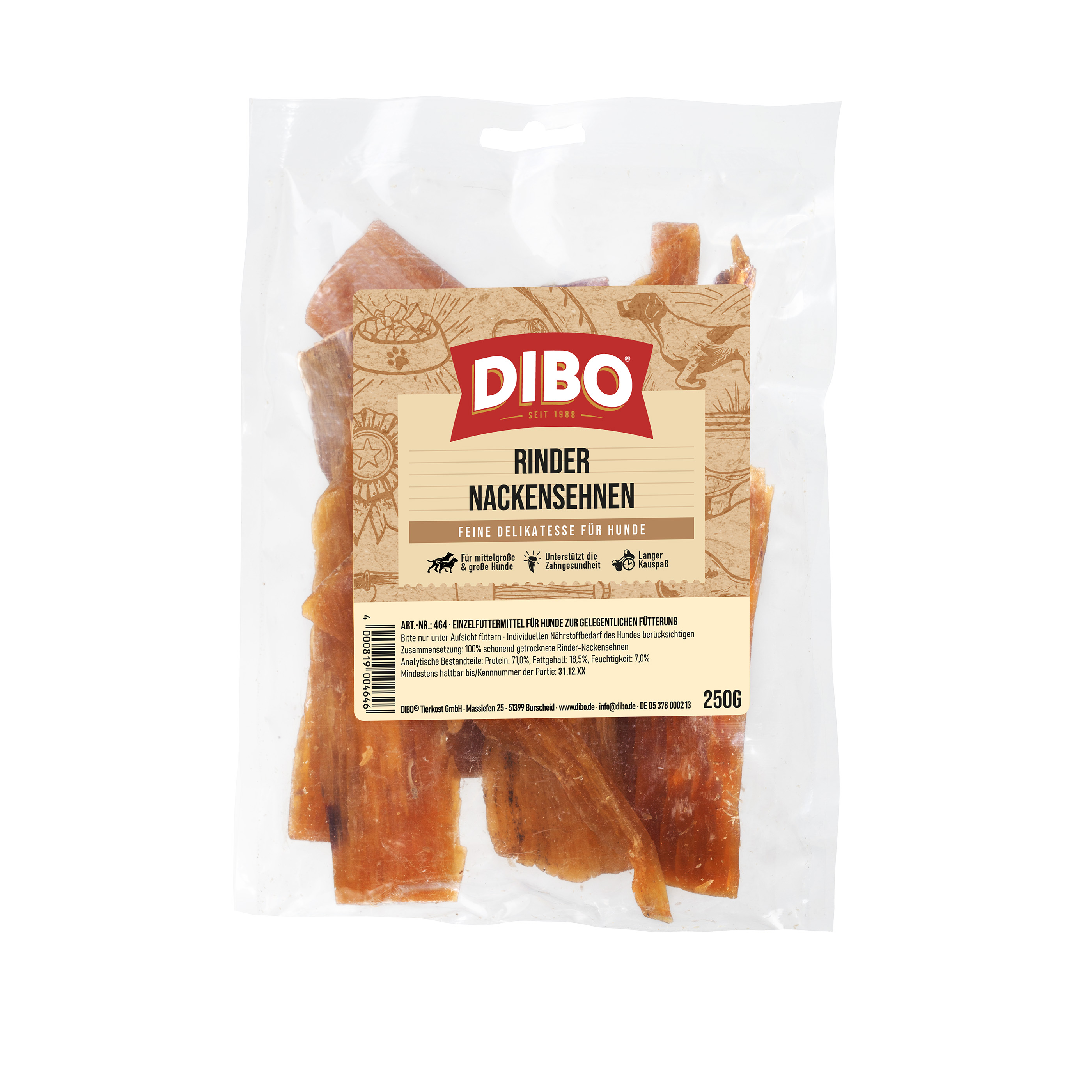 DIBO Rinder-Nackensehnen, 250g-Beutel