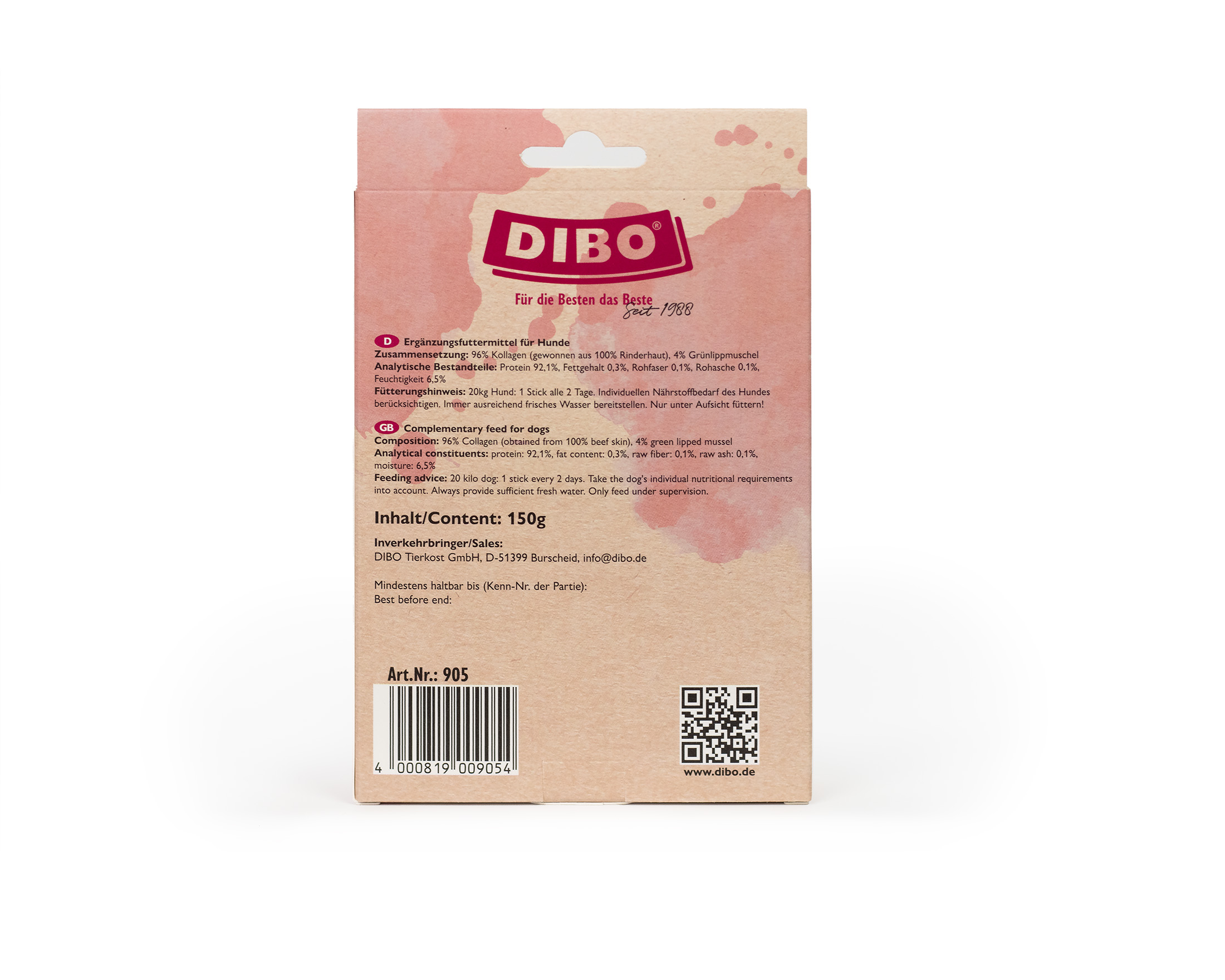 DIBO Kollagen Sticks, 150g