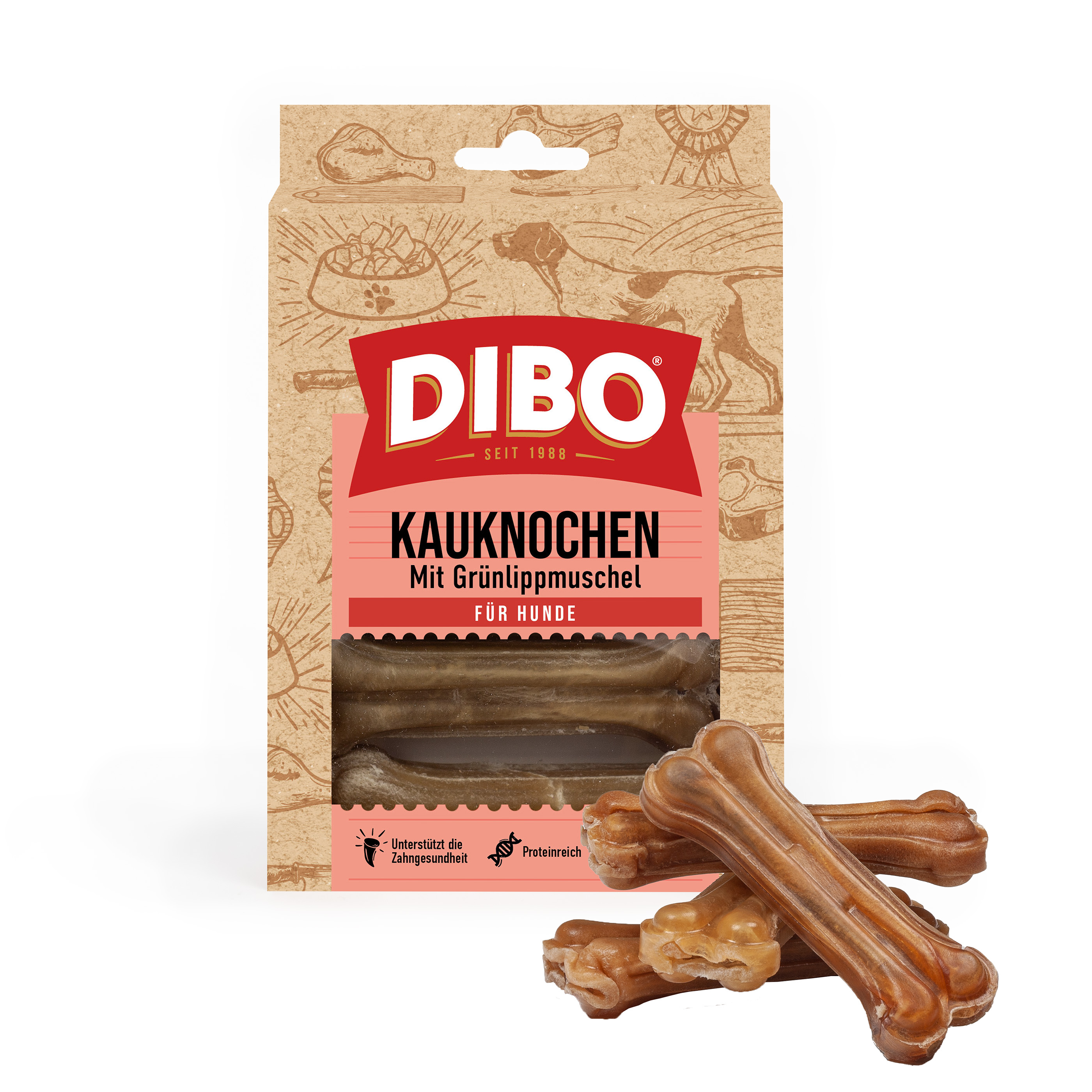 Kauknochen mit Grünlippmuschel 120g