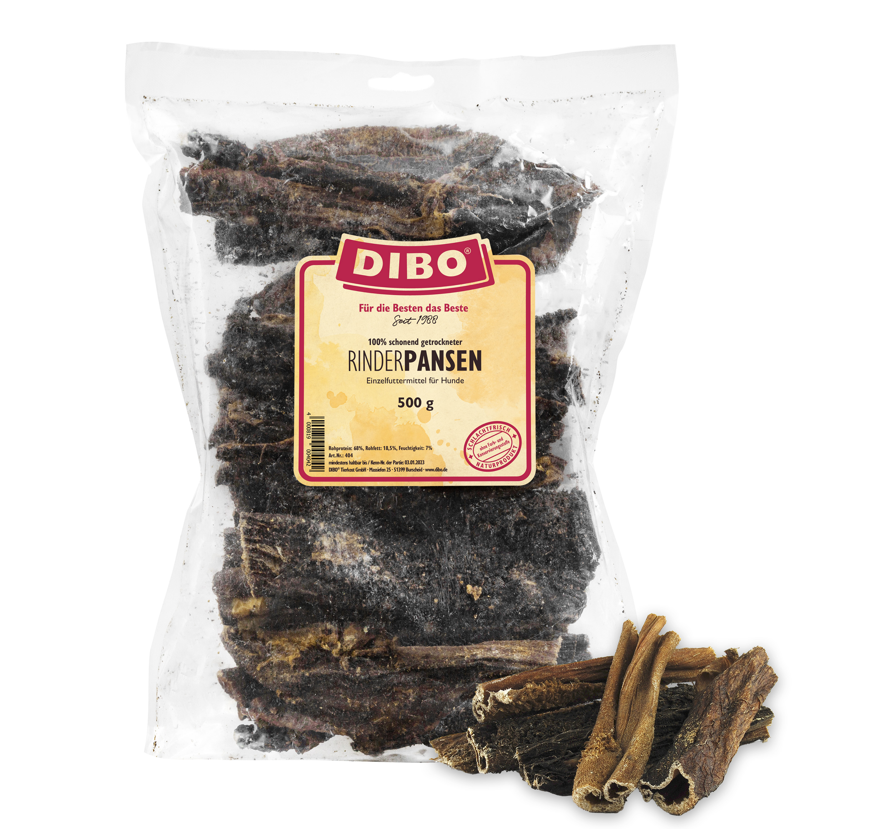 DIBO Rinder-Pansen 500g-Beutel