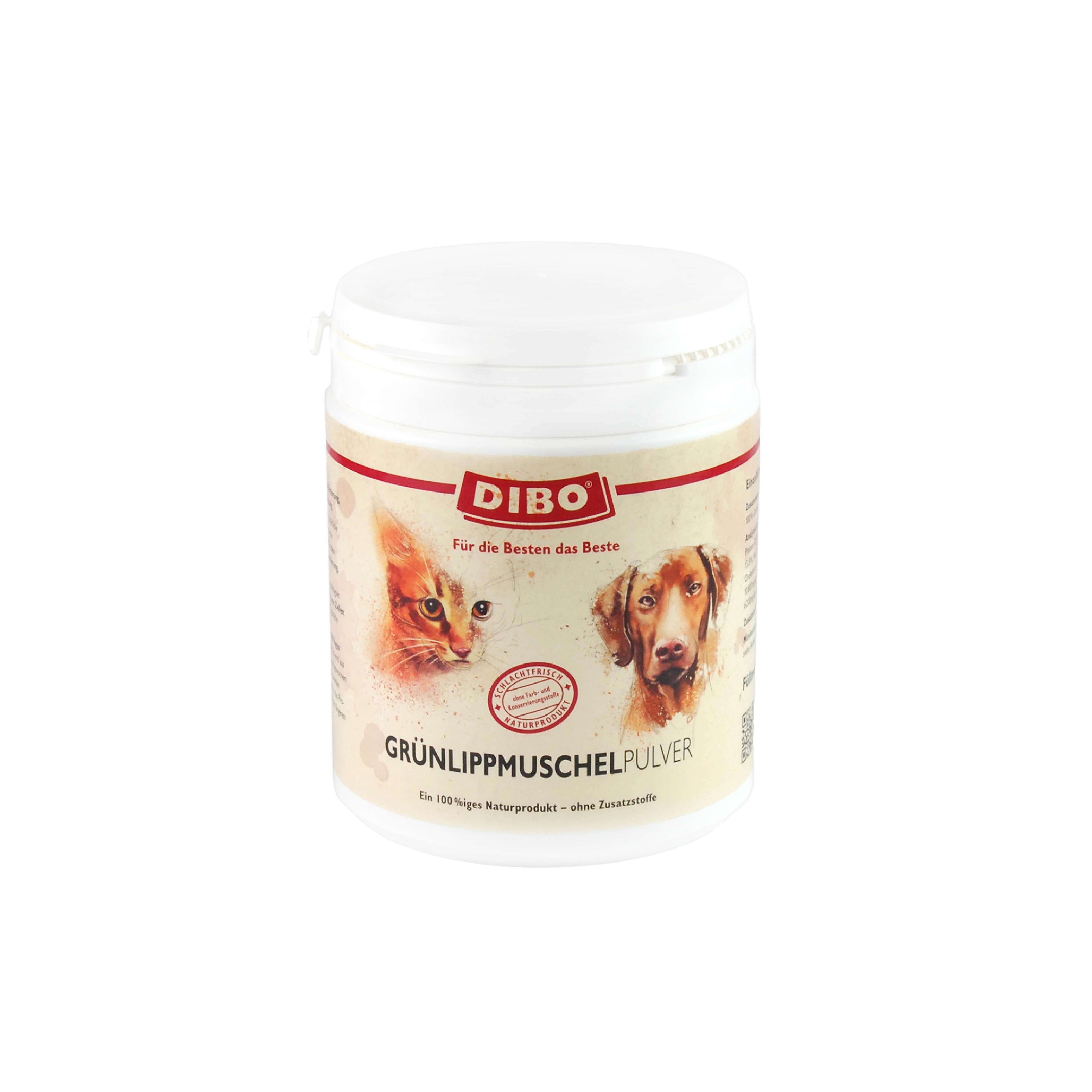 DIBO Grünlipp-Muschelpulver, 400g-Dose