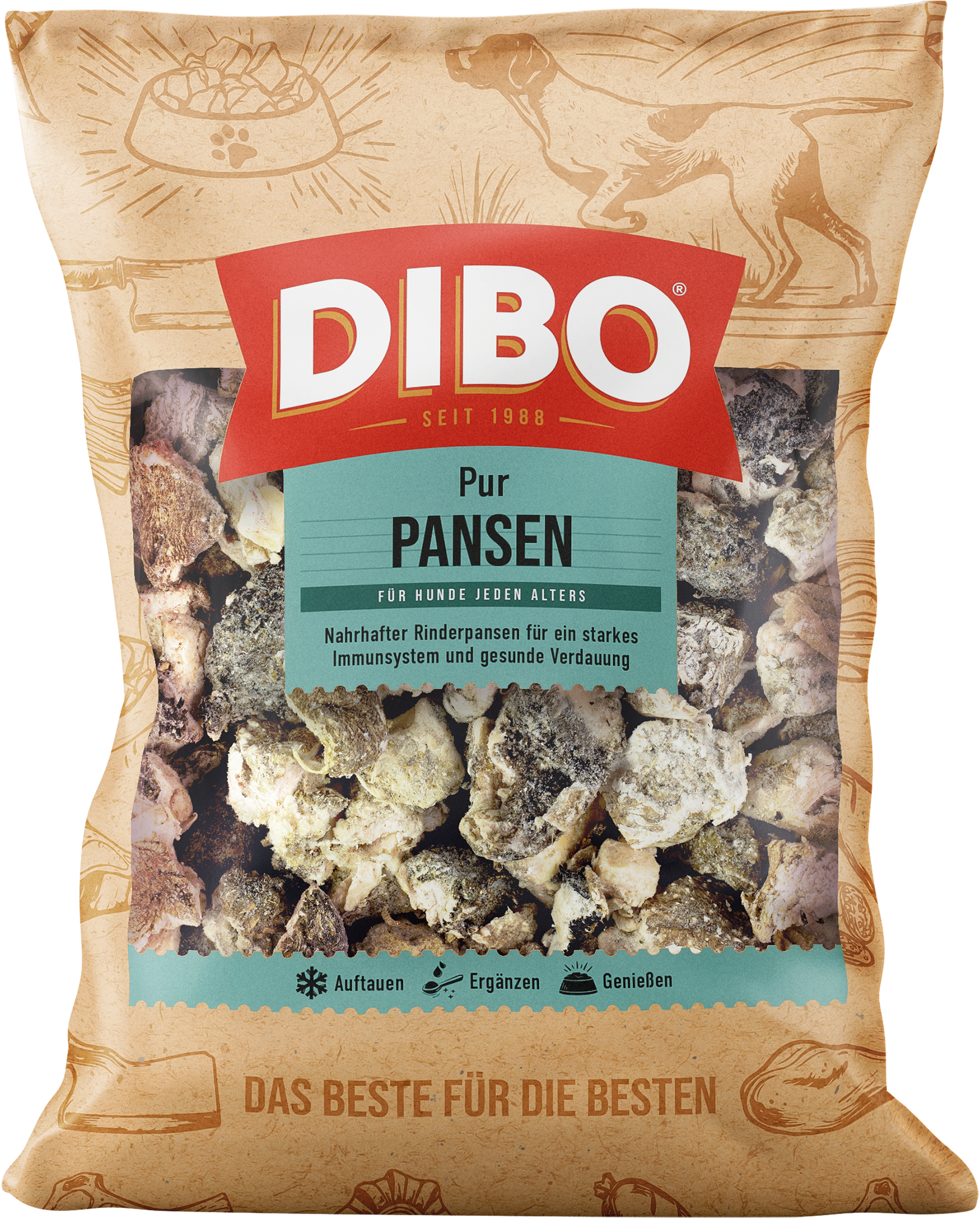DIBO Pansen - B.A.R.F.-Frostfutter für Hunde