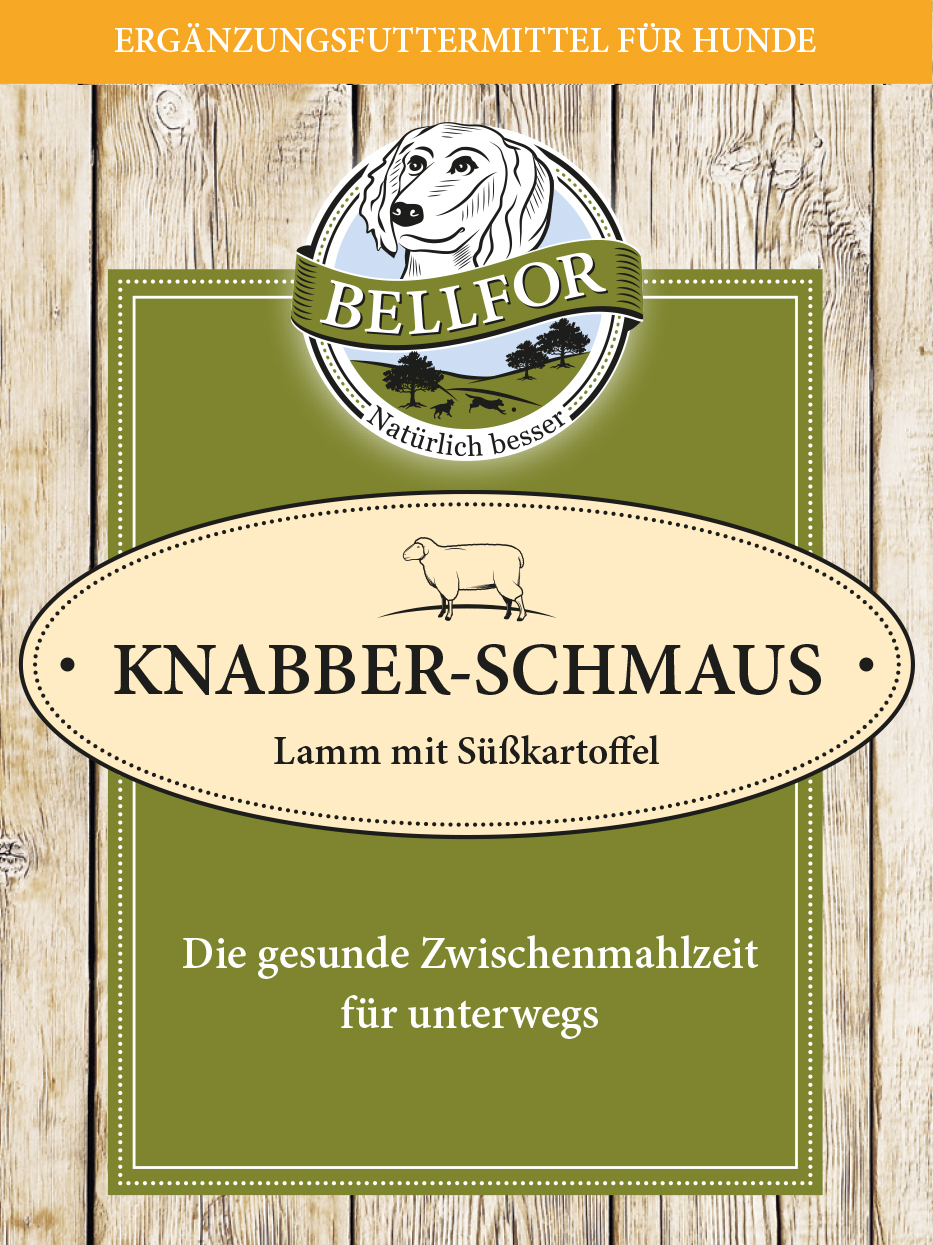 Knabberschmaus "Lamm", 100g-Beutel