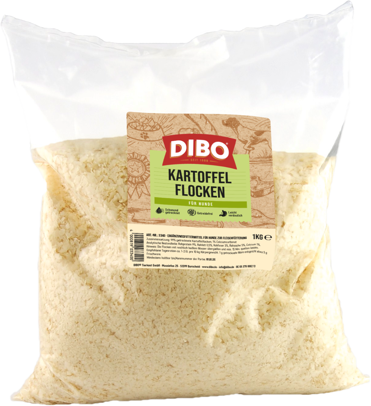 DIBO Kartoffelflocken, 1kg-Beutel