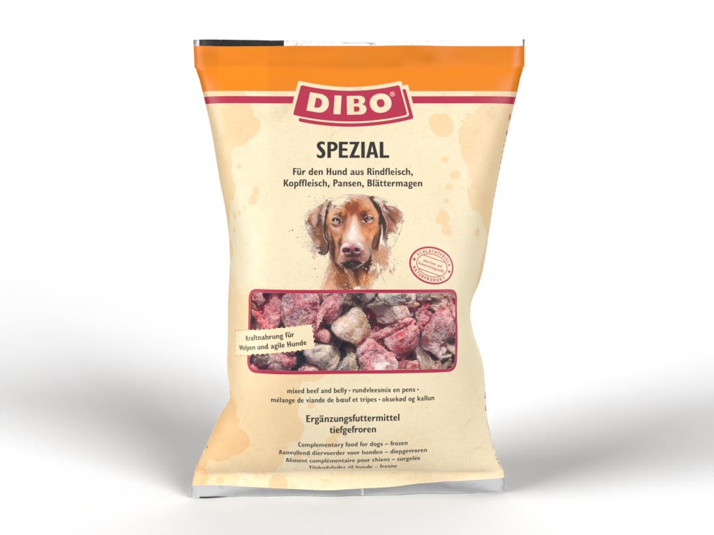 DIBO Spezial - B.A.R.F.-Frostfutter für Hunde - 6 x 2000g