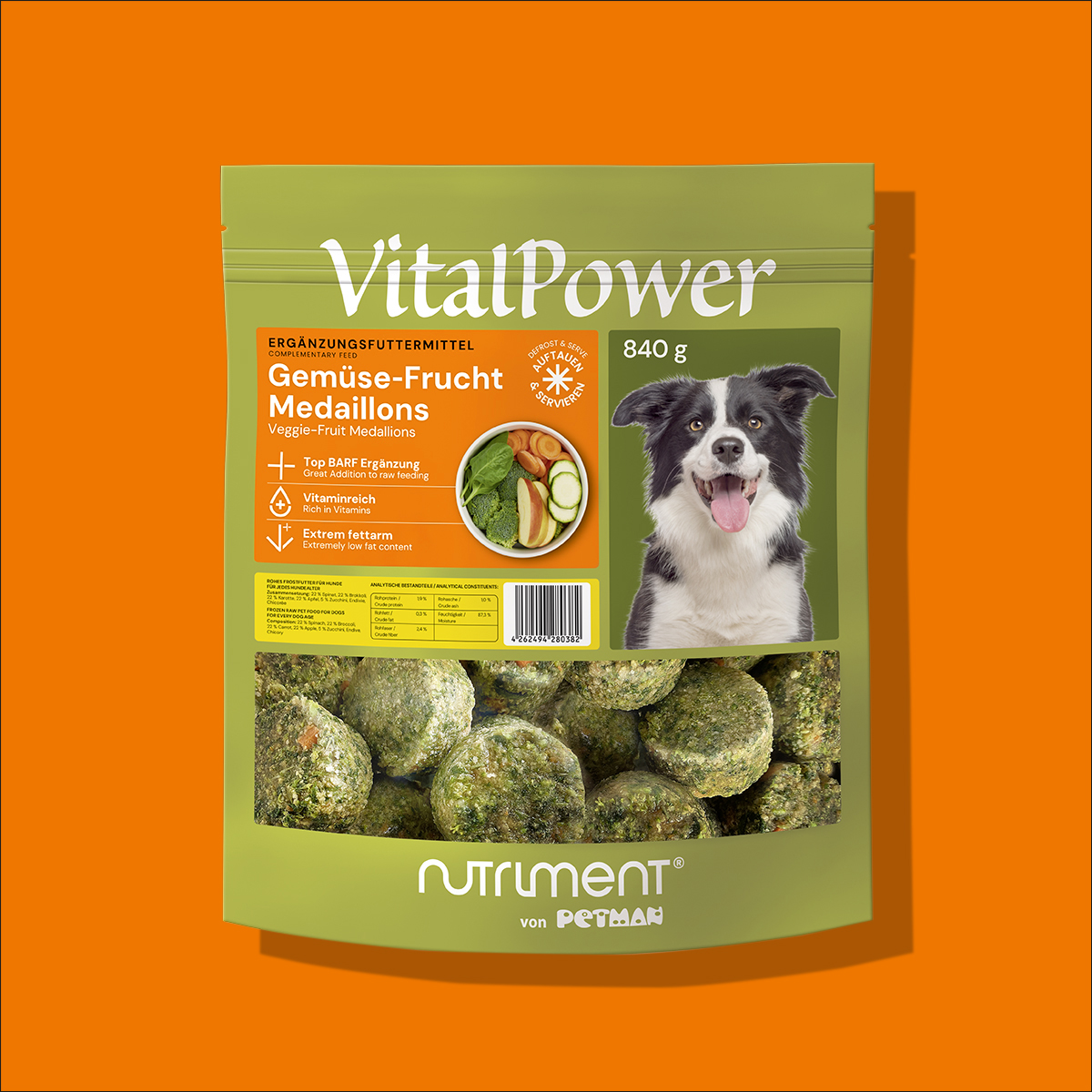 Nutriment Gemüse-Frucht MEDAILLONS ca. 25 g