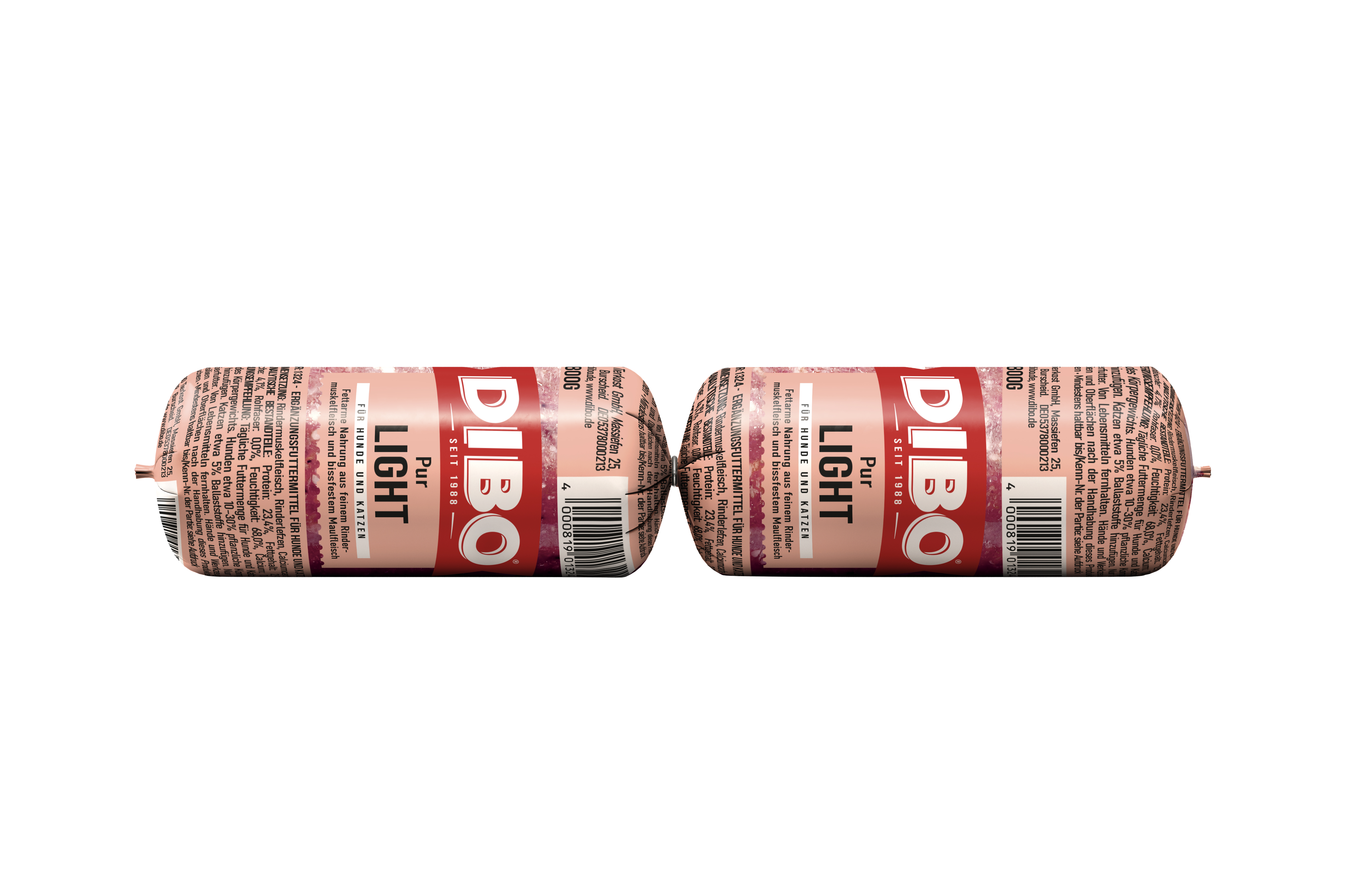 DIBO Light - B.A.R.F.-Tiefkühlwurst dibo_barf-wurst_pur-light