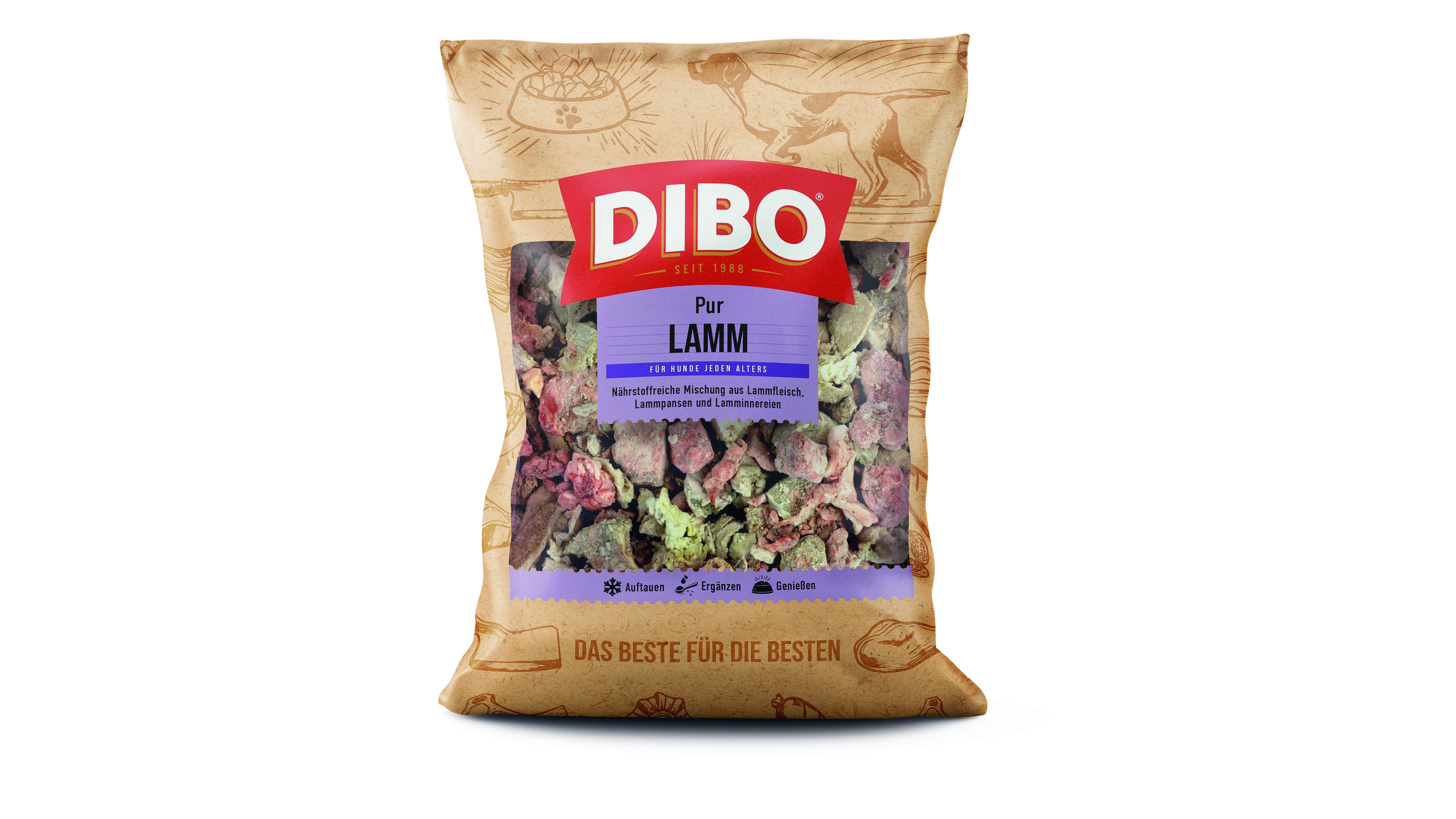 DIBO Lamm - B.A.R.F.-Frostfutter für Hunde