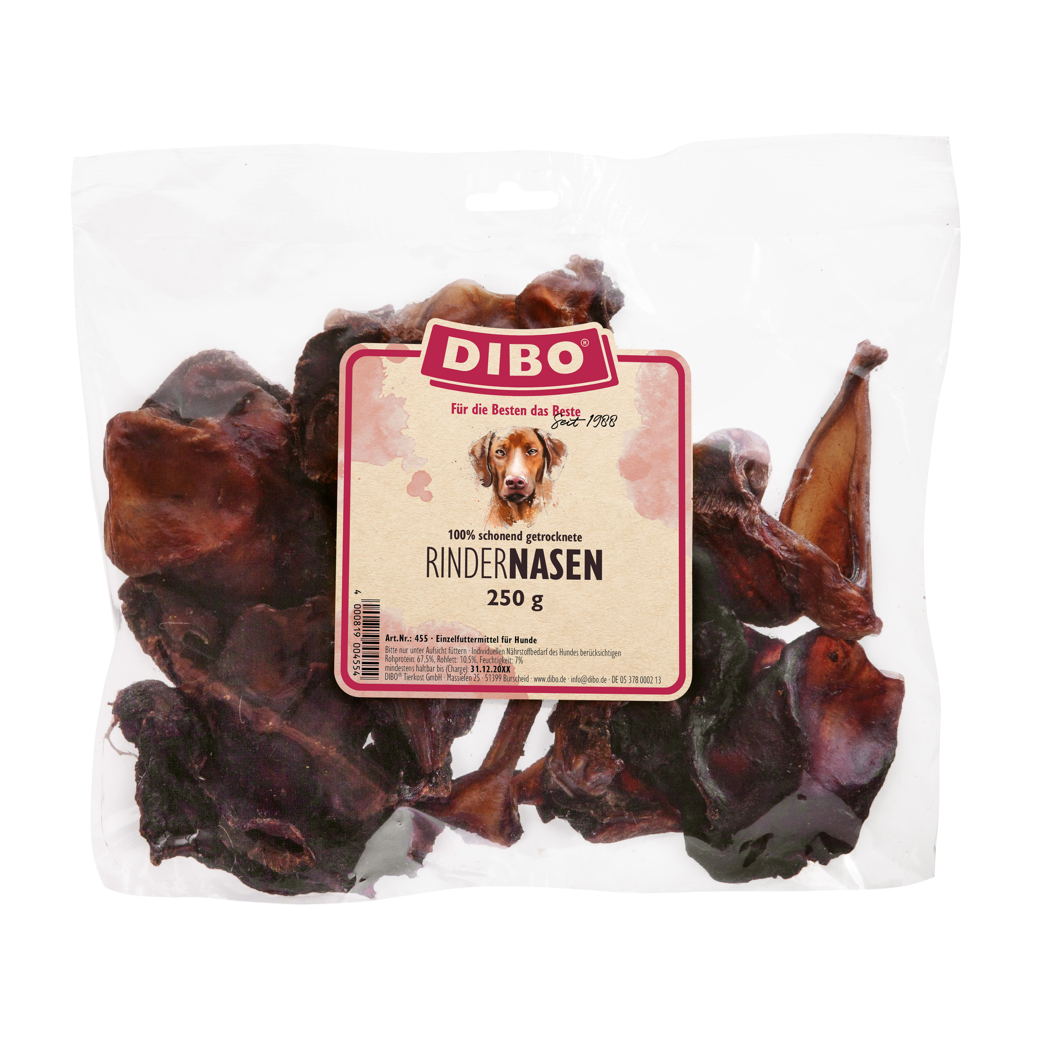 DIBO Rinder-Nasen, 250g-Beutel