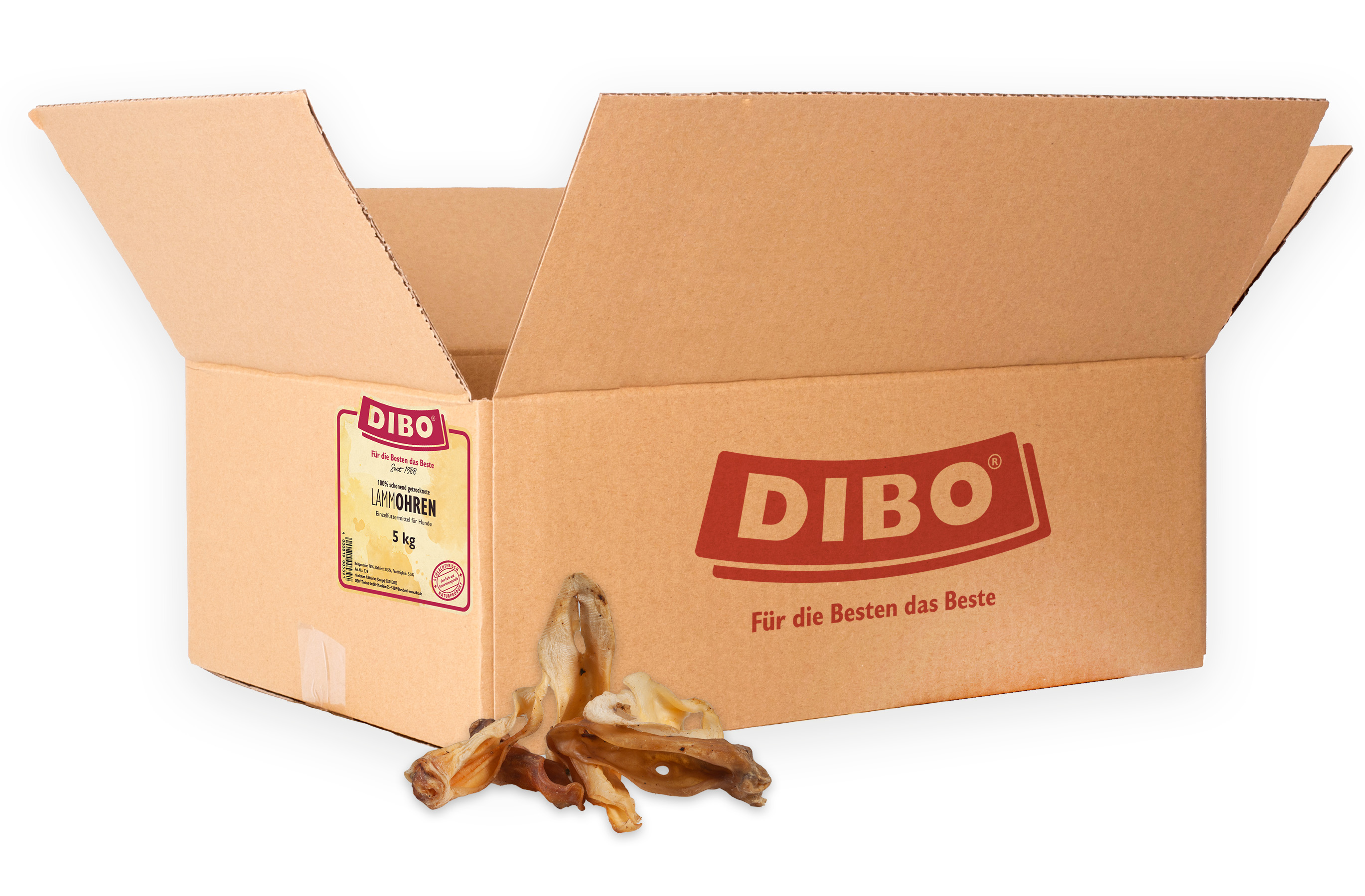 DIBO Lamm-Ohren, 5kg-Karton