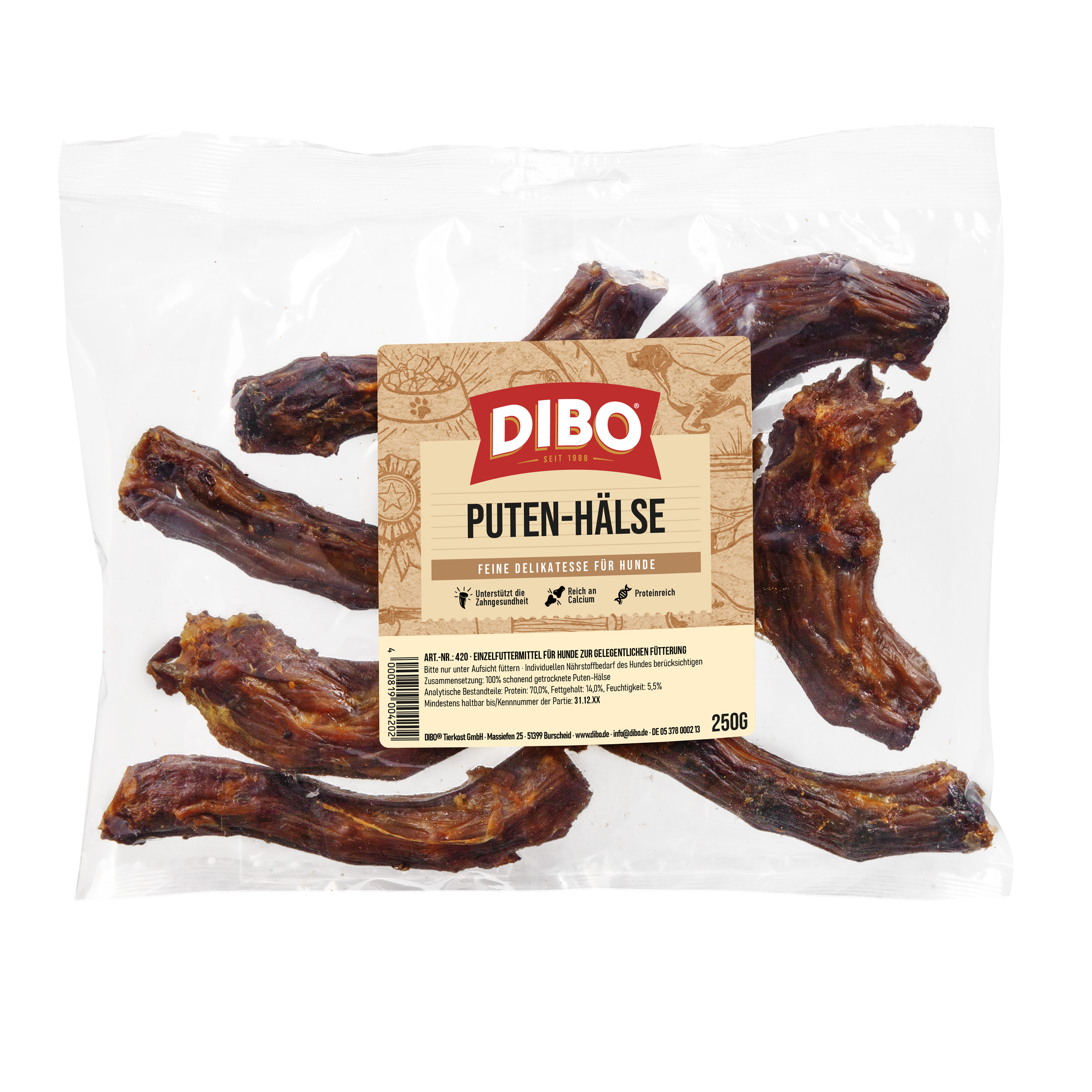 DIBO Puten-Hälse, 250g-Beutel