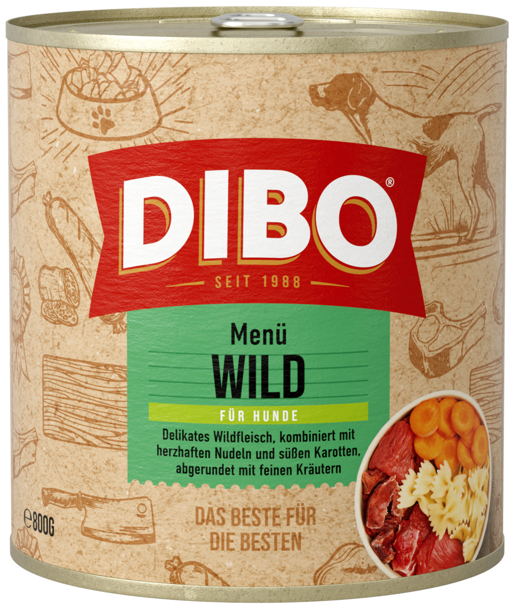 DIBO - WILD MENÜ, 800g-Dose