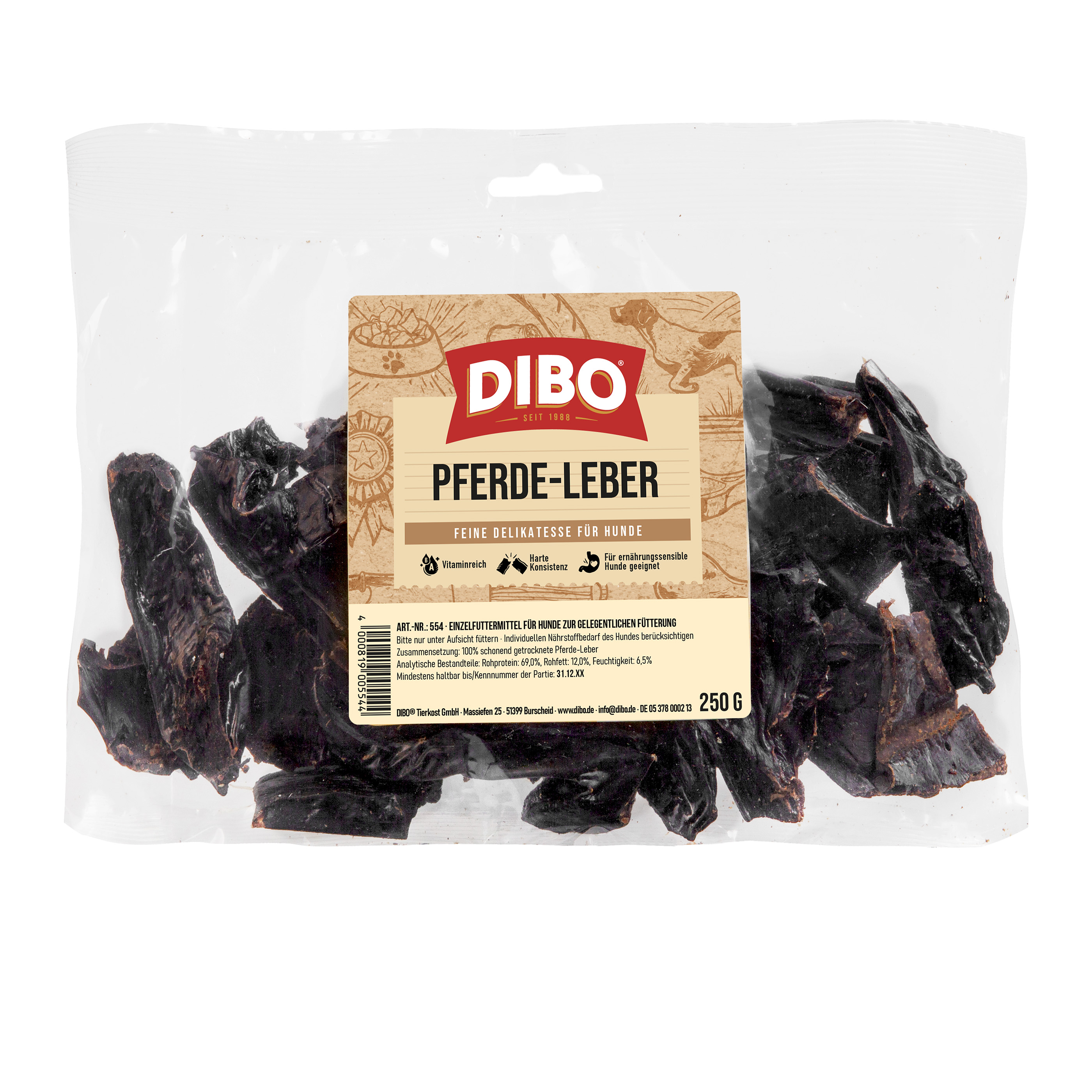 DIBO Pferde-Leber, 250g-Beutel