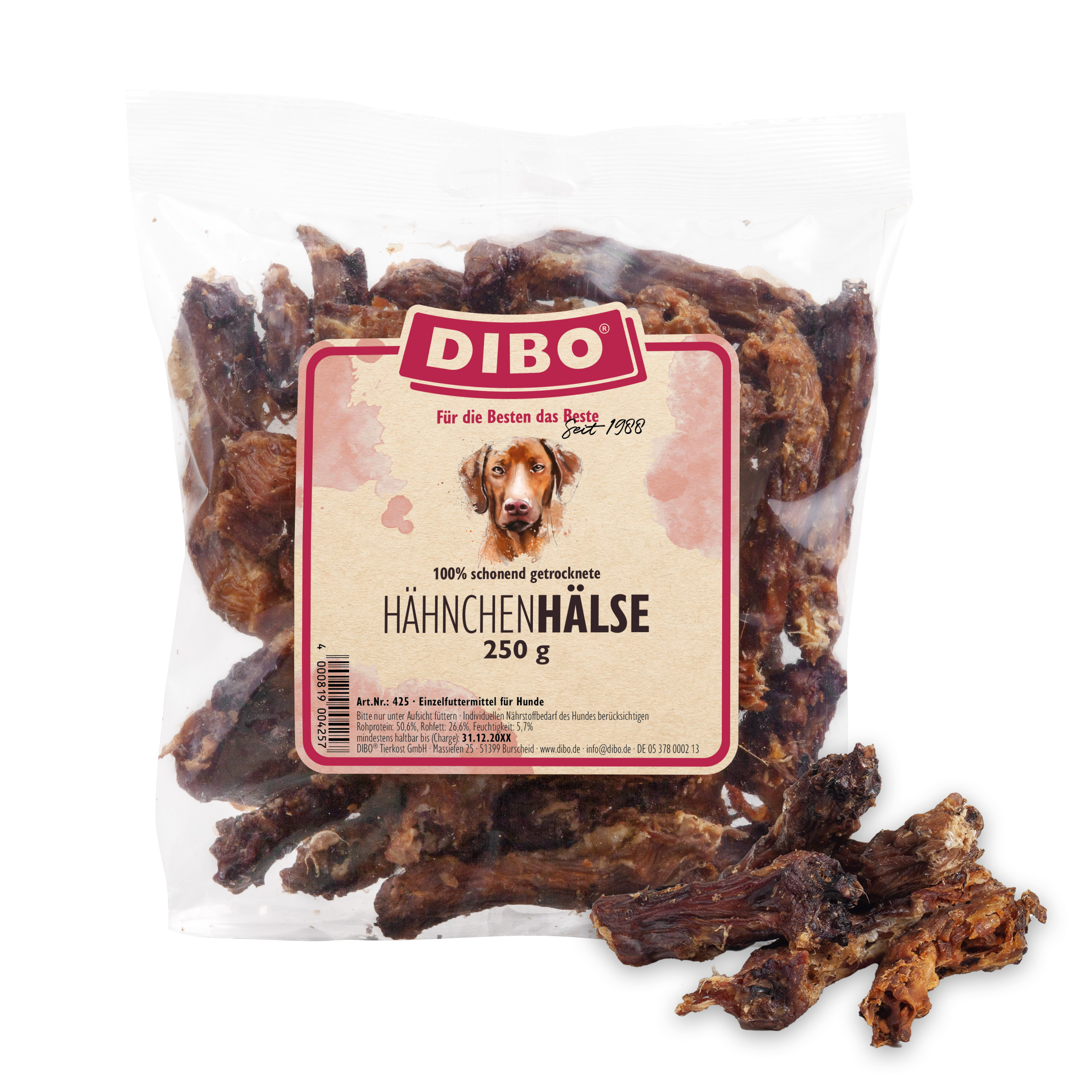 DIBO Hähnchen-Hälse, 250g-Beutel