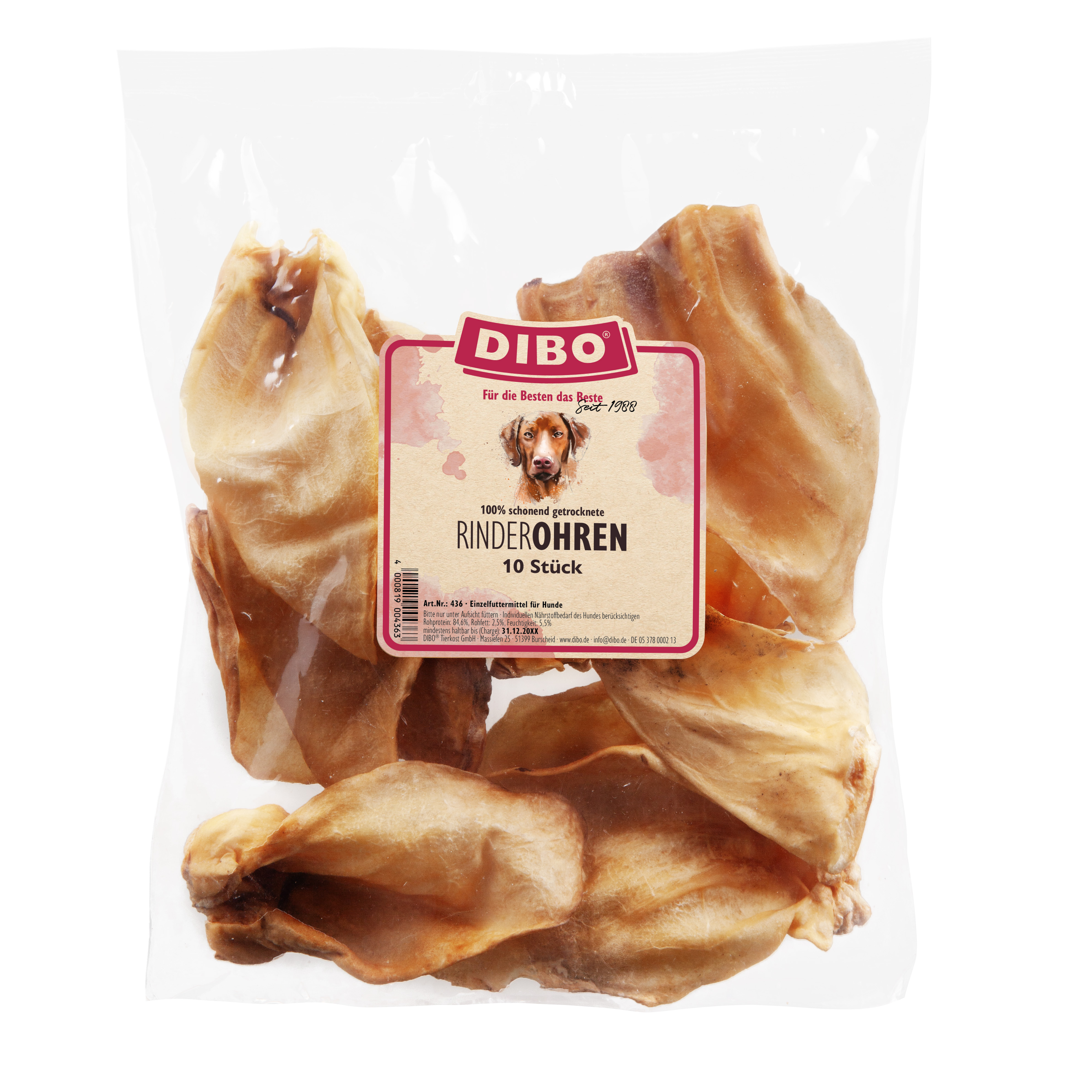 DIBO Rinder-Ohren, 10er-Beutel