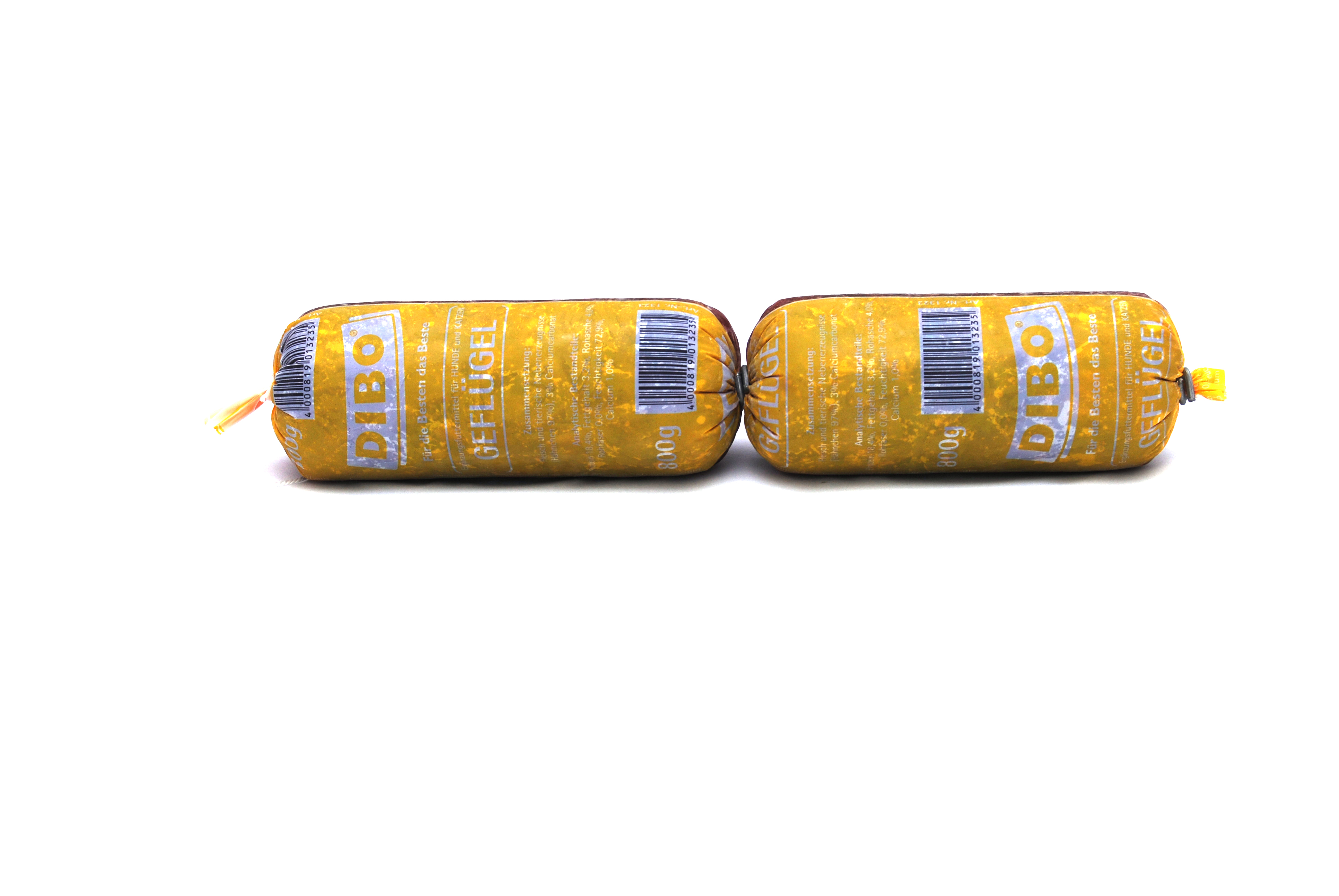 DIBO Tiefkühlwurst Geflügel - B.A.R.F.-Frostfutter für Hunde - 14 x 800g