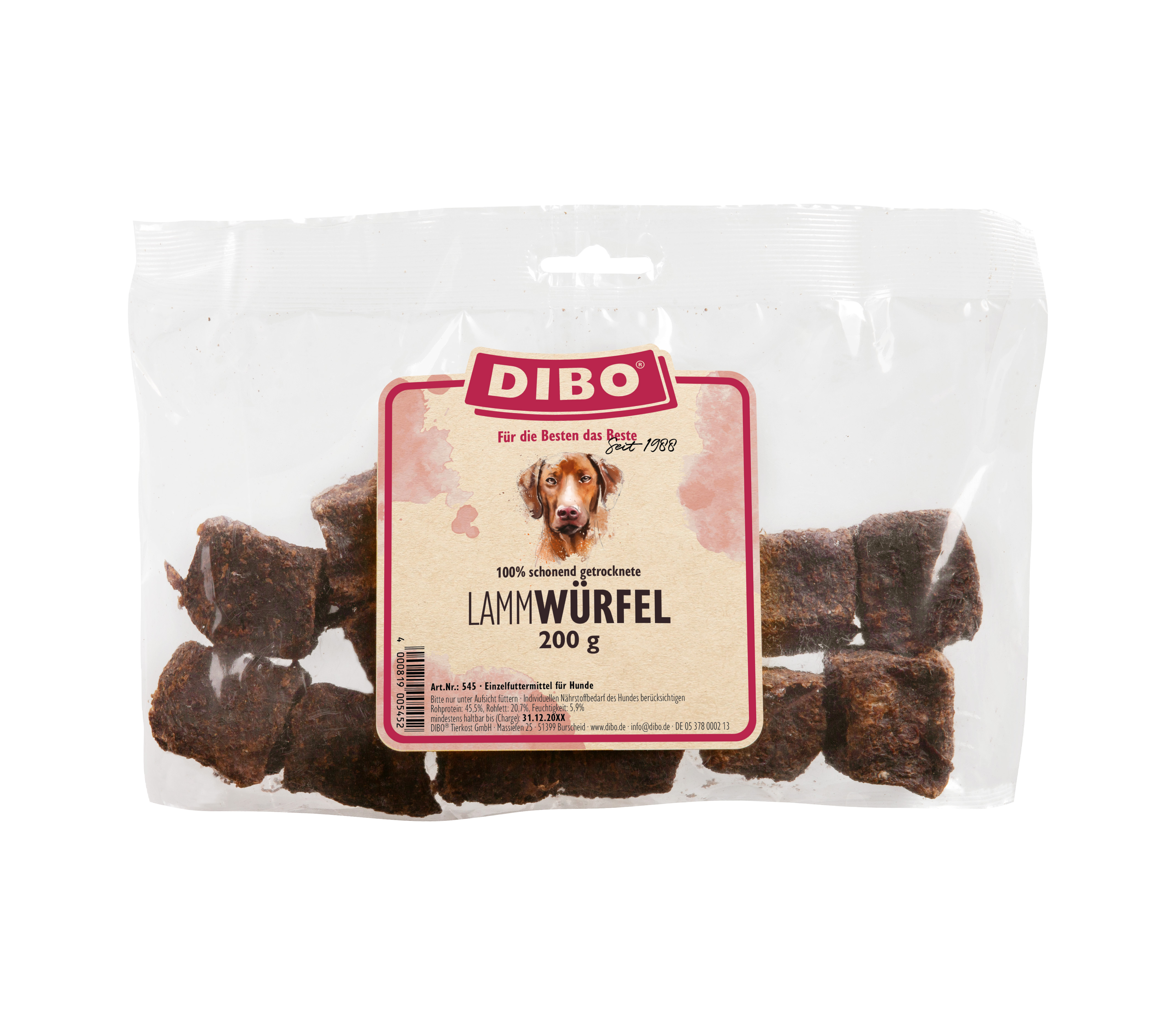 DIBO Lamm-Würfel, 200g-Beutel