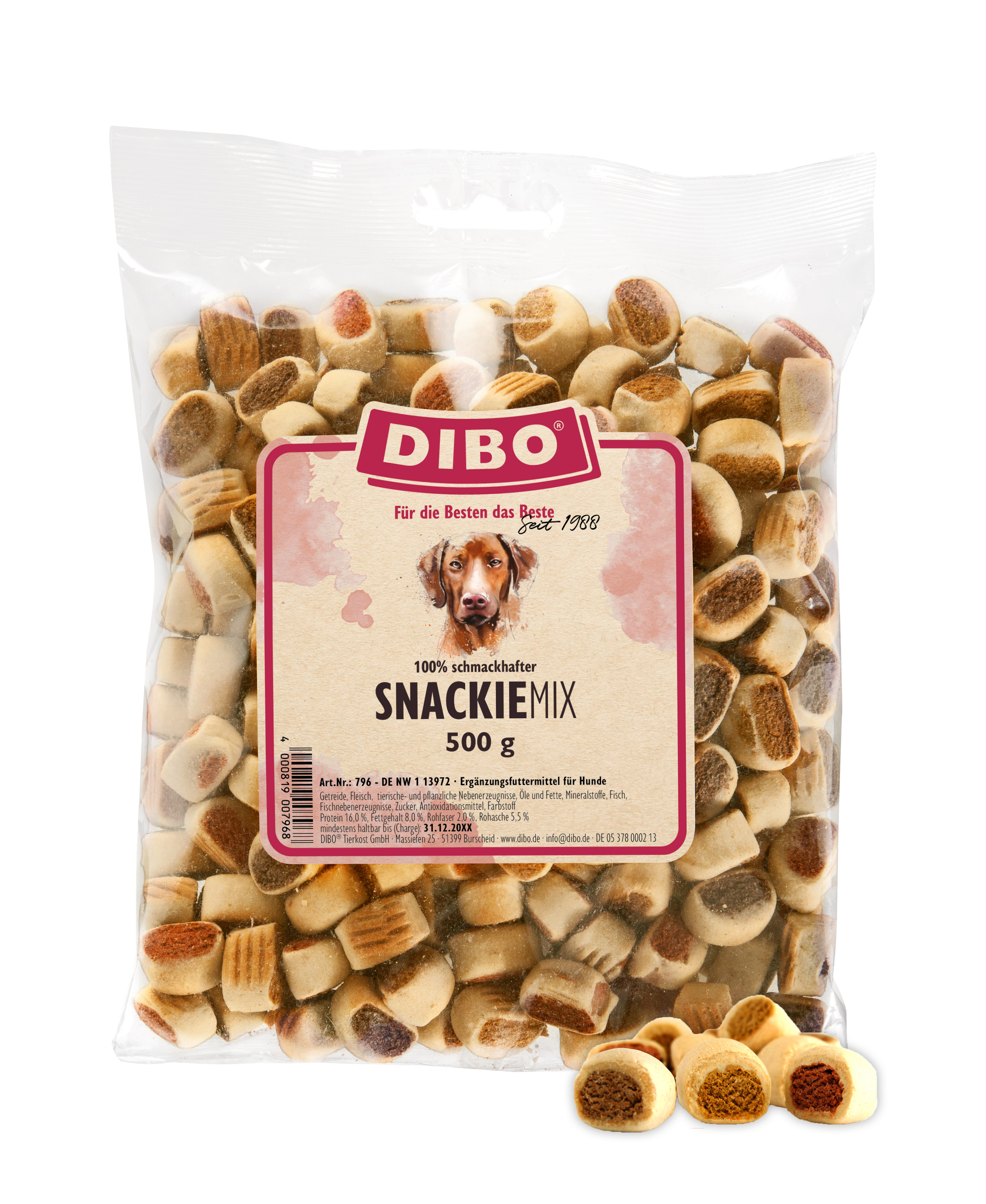DIBO Snackie-Mix, 500g-Beutel