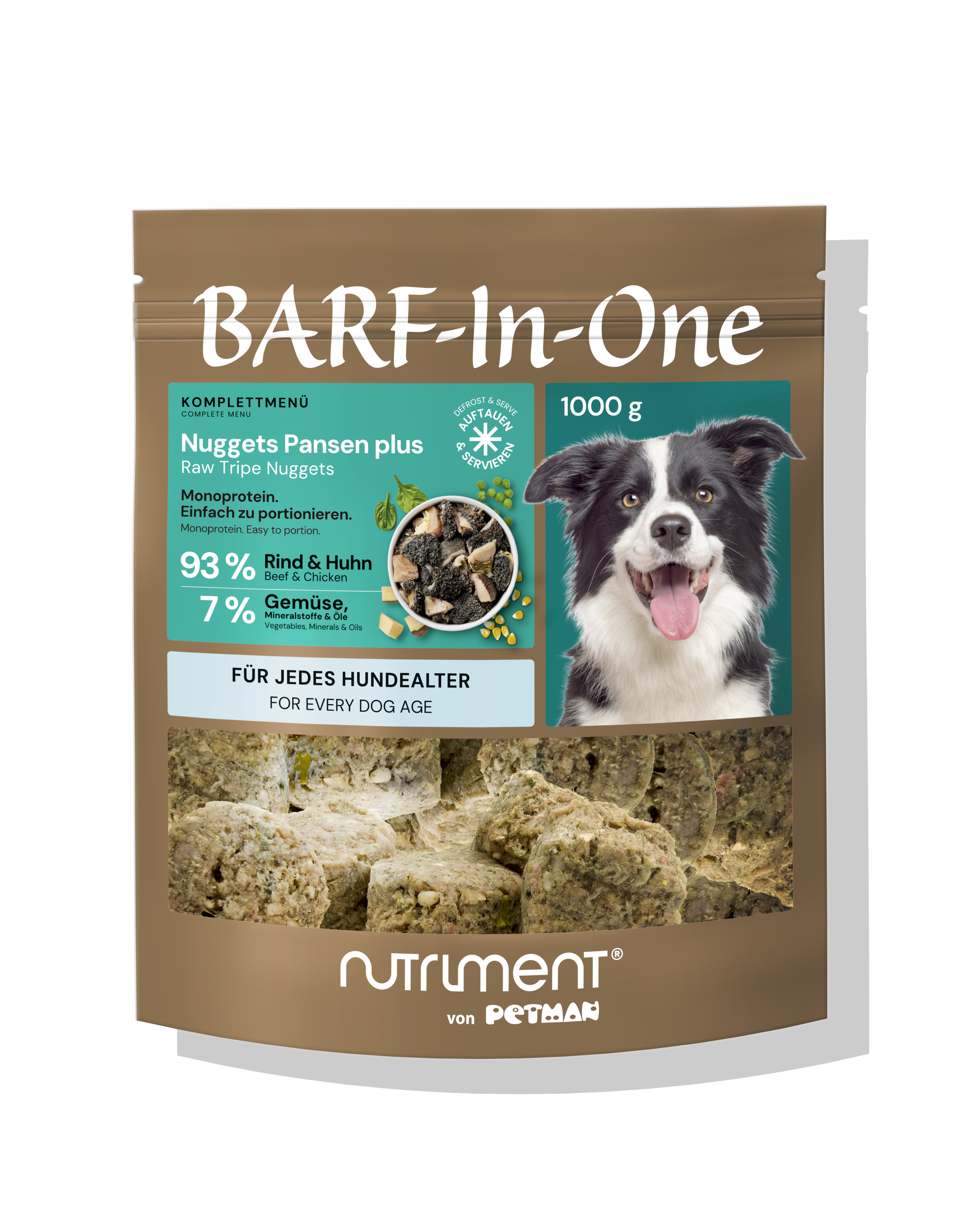 Nutriment BARF In One Pansen Plus BarfinOne Hunde Nuggets Pansen