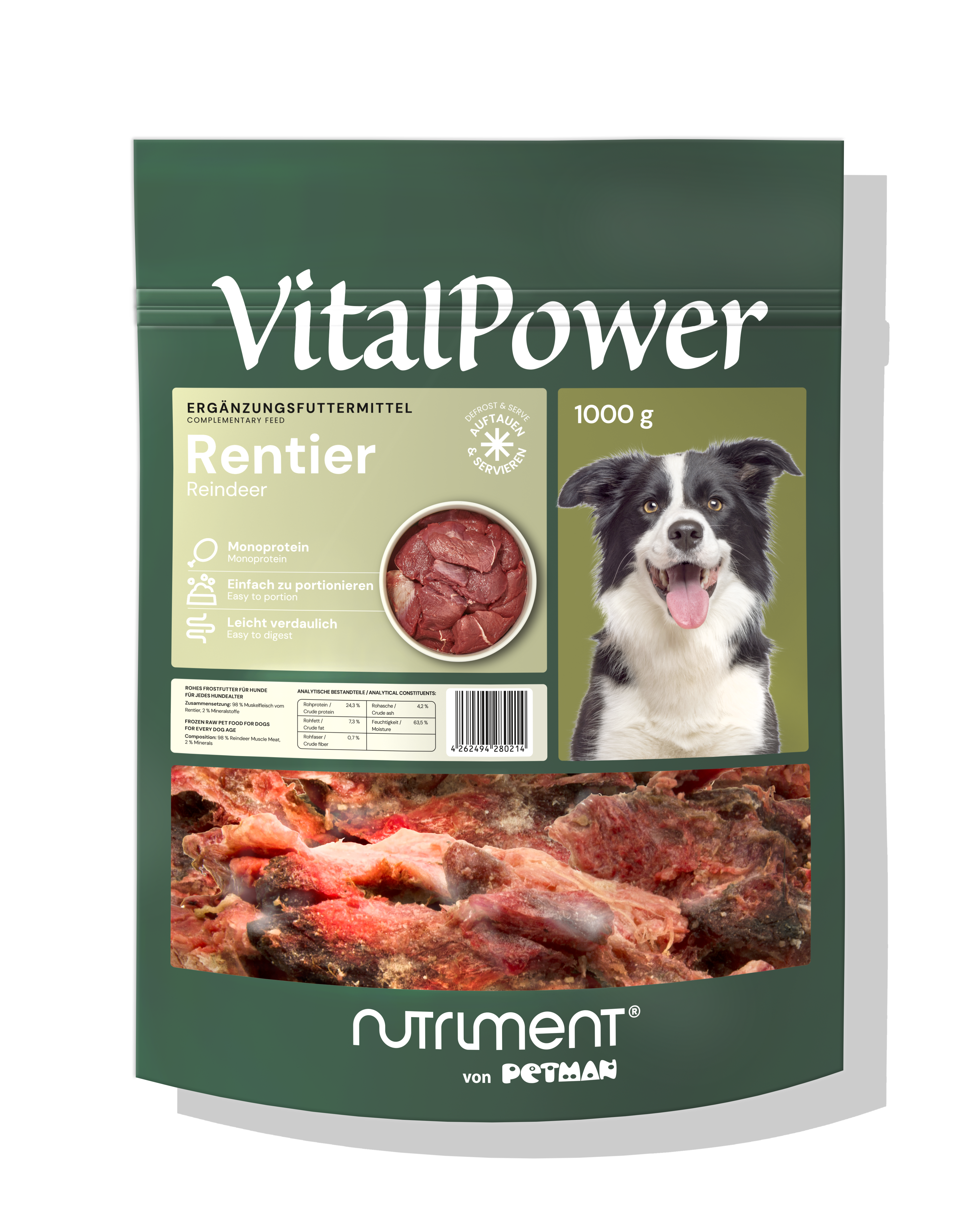 PETMAN Vital Power RENTIER, 6 x 1000g-Beutel