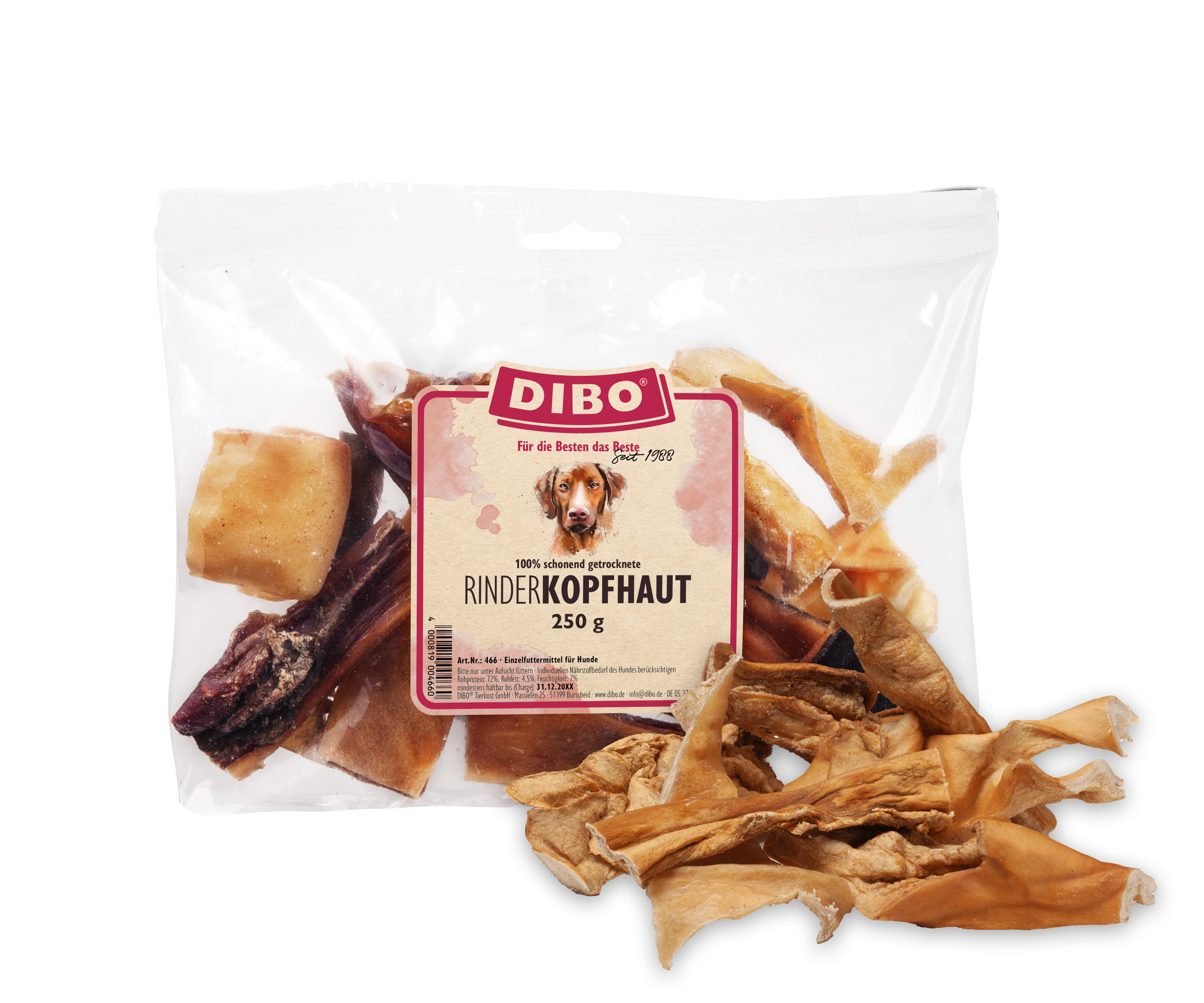 DIBO Rinder-Kopfhaut, 250g-Beutel