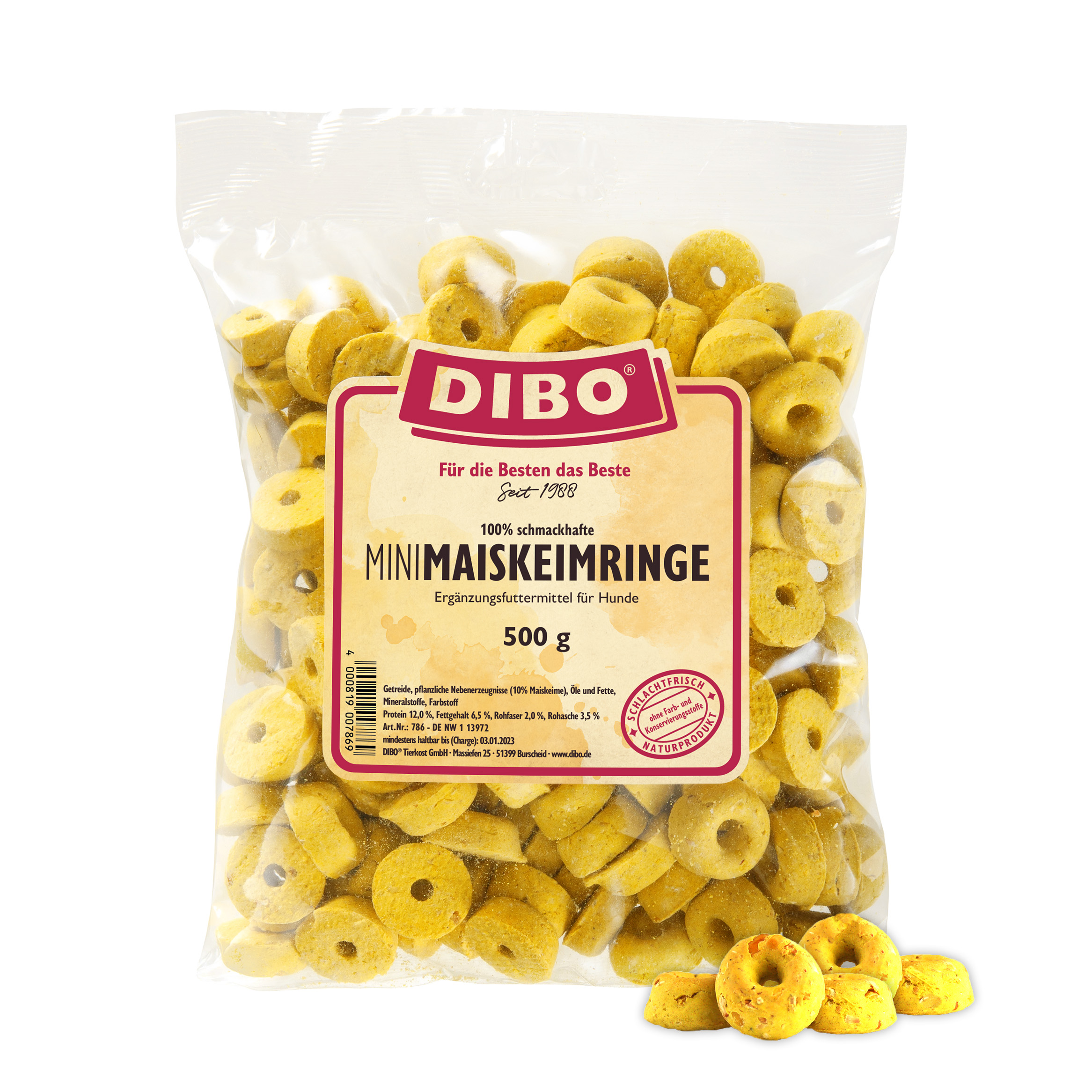 Mini-Maiskeimringe 500g-Beutel