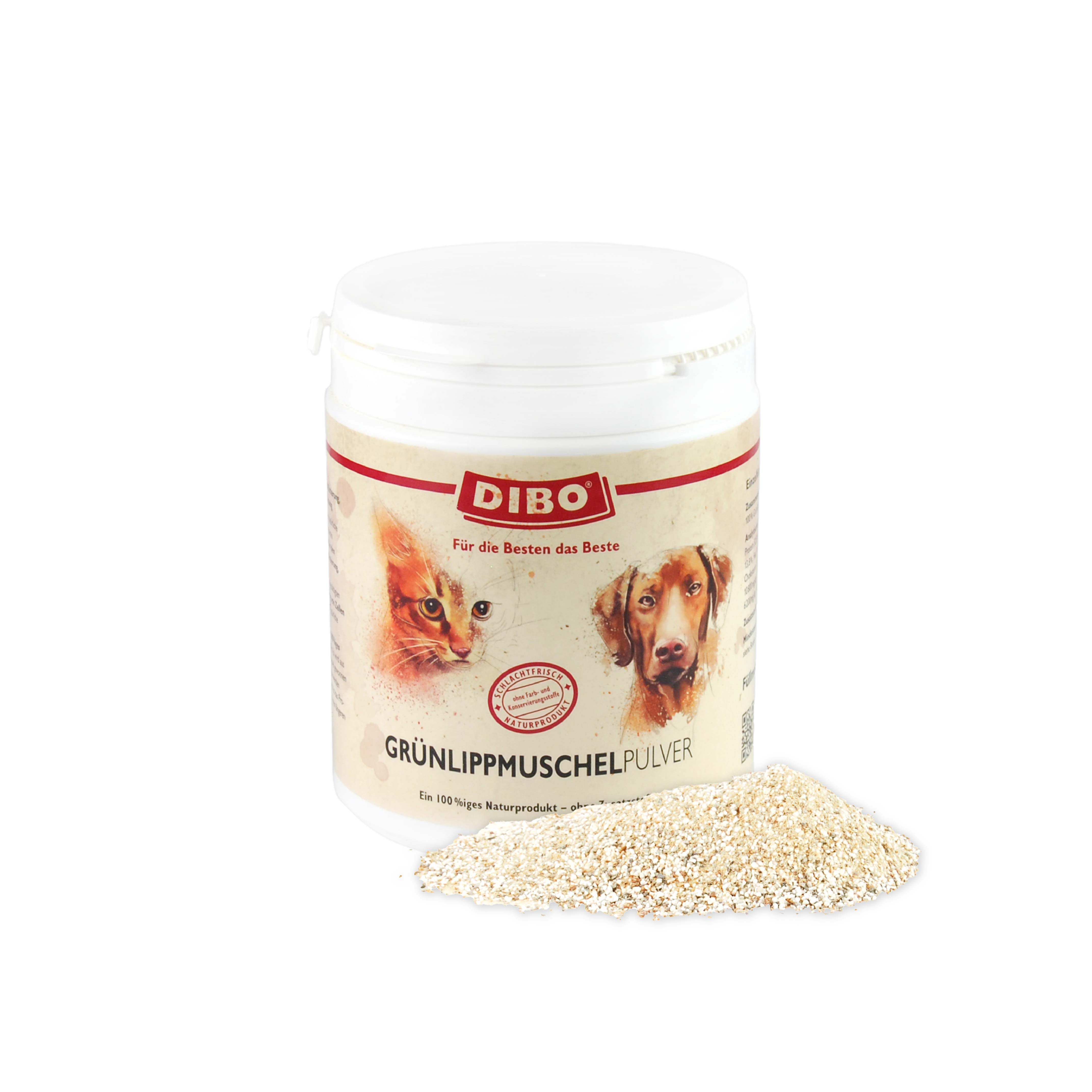 DIBO Grünlipp-Muschelpulver, 400g-Dose