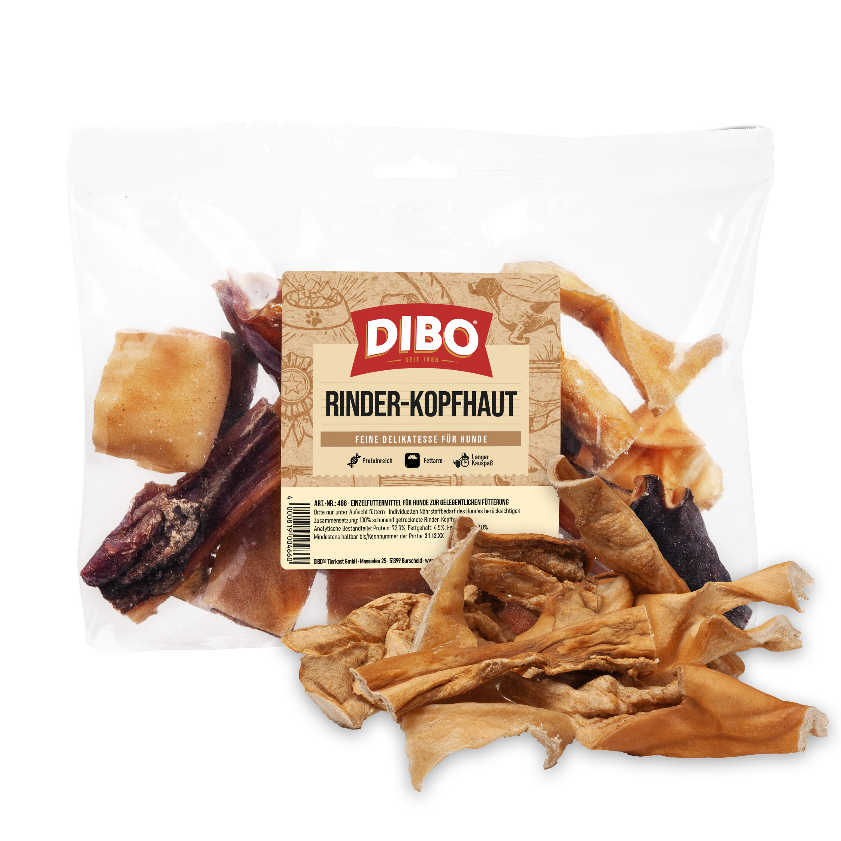 DIBO Rinder-Kopfhaut, 250g-Beutel