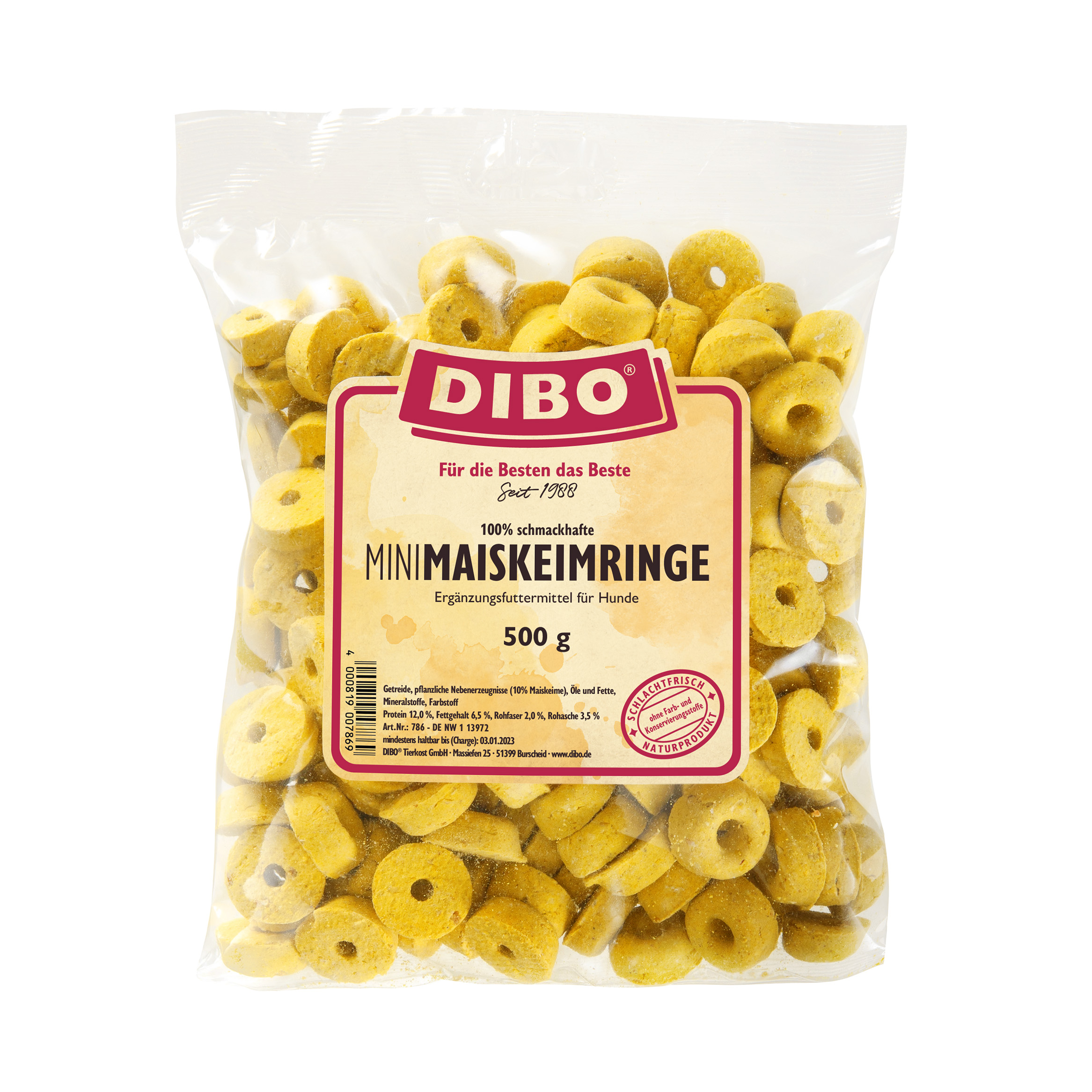 Mini-Maiskeimringe 500g-Beutel