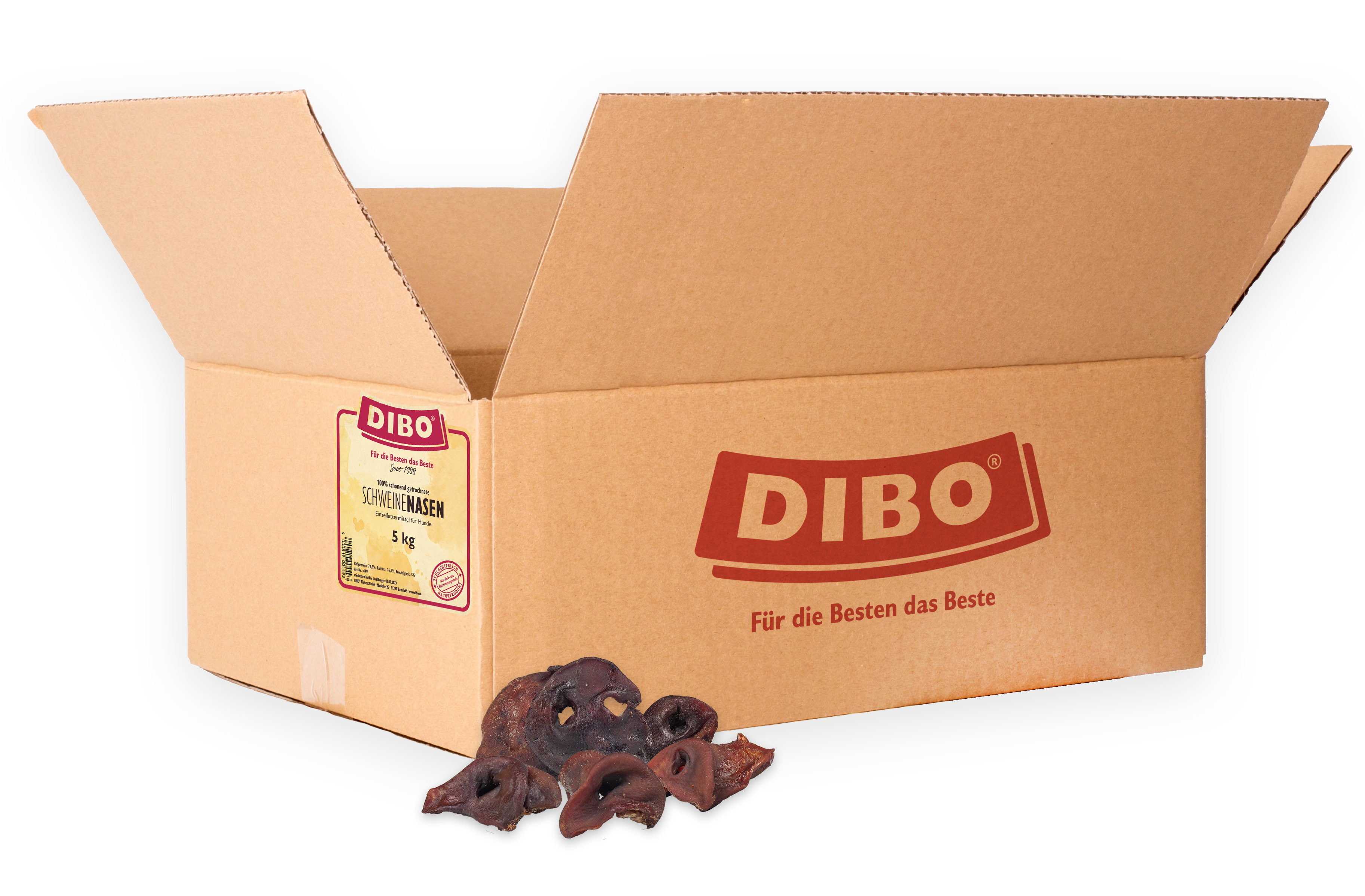 DIBO Schweine-Nasen, 5kg-Karton