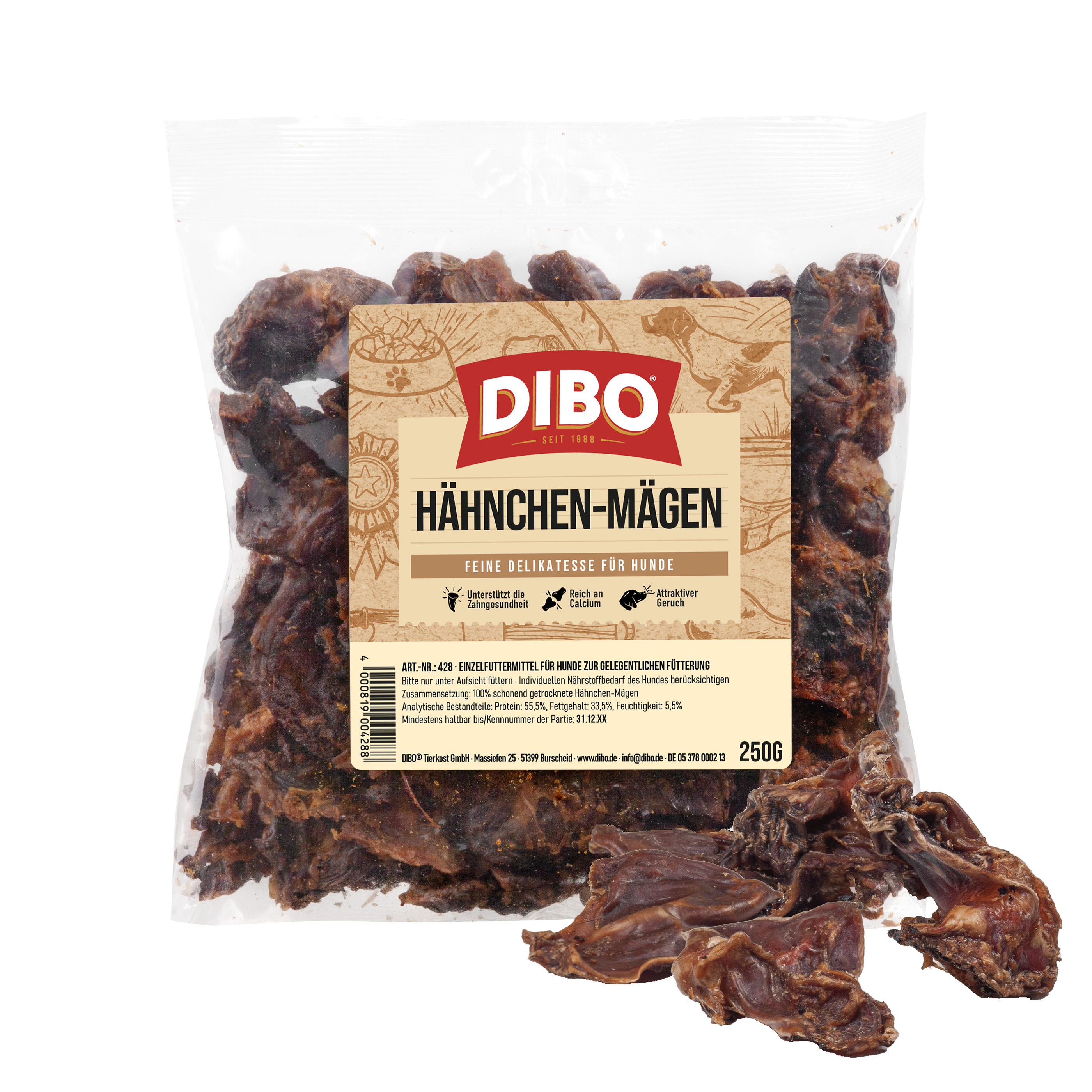 DIBO Hähnchen-Mägen, 250g-Beutel