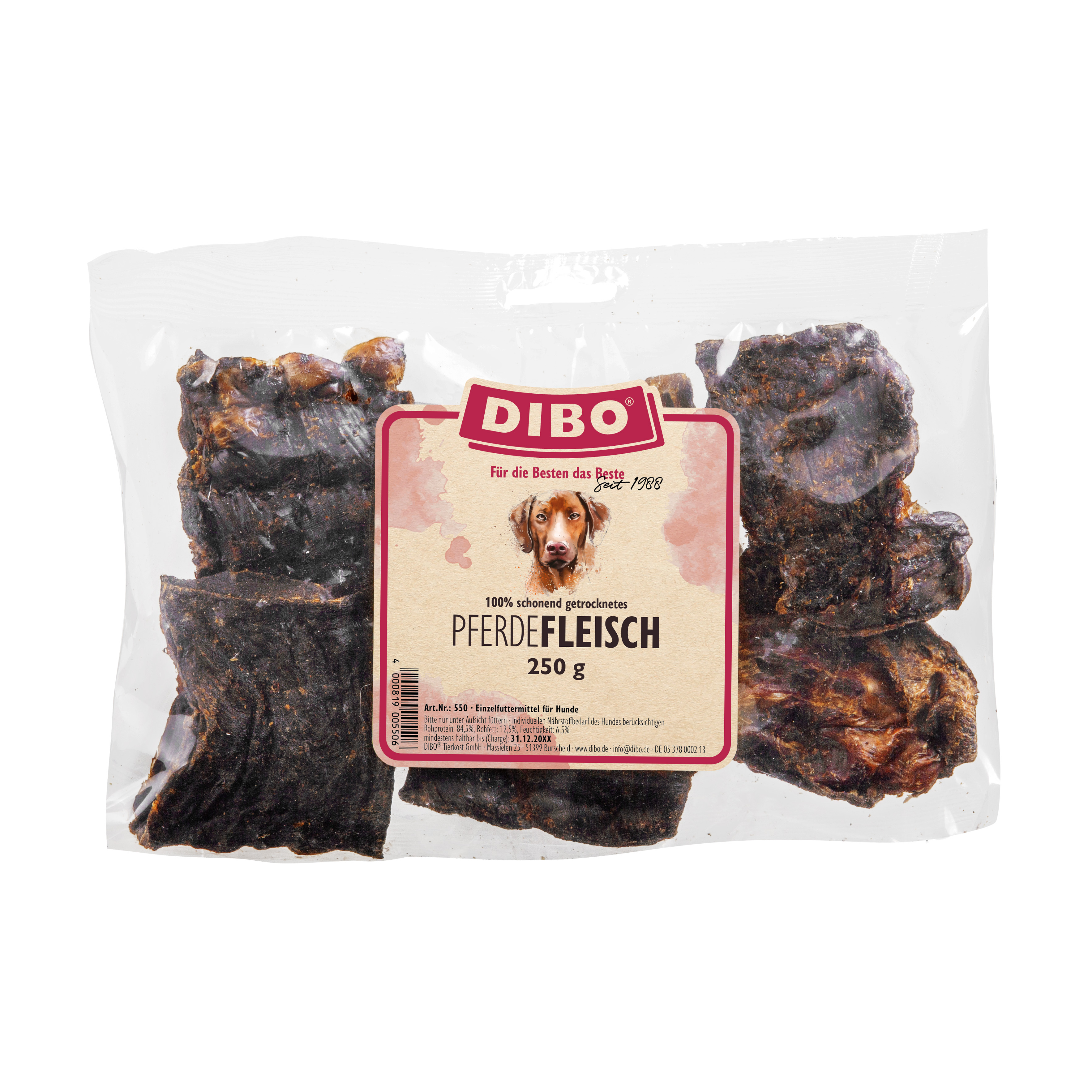 DIBO Pferde-Fleisch, 250g-Beutel