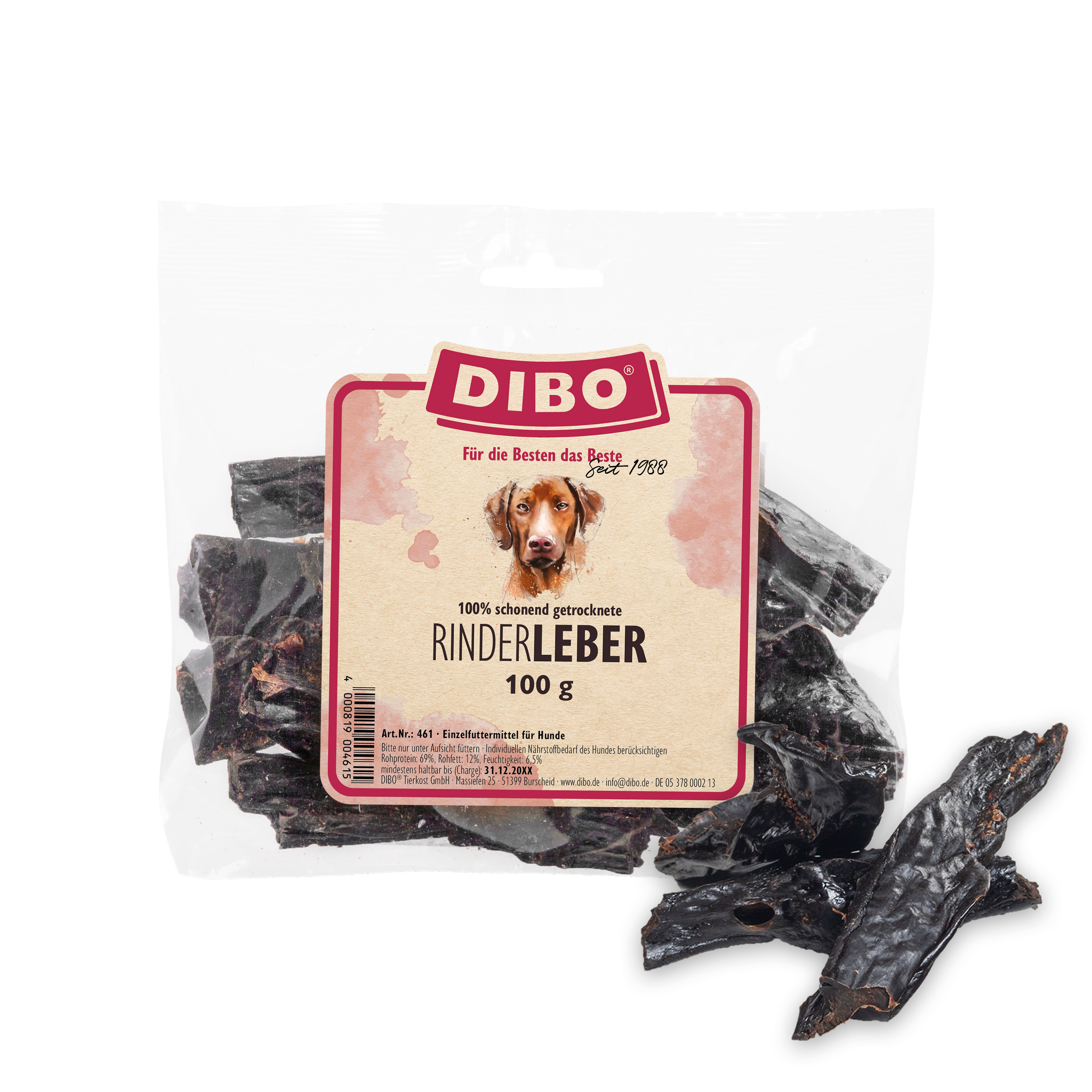 DIBO Rinder-Leber, 100g-Beutel
