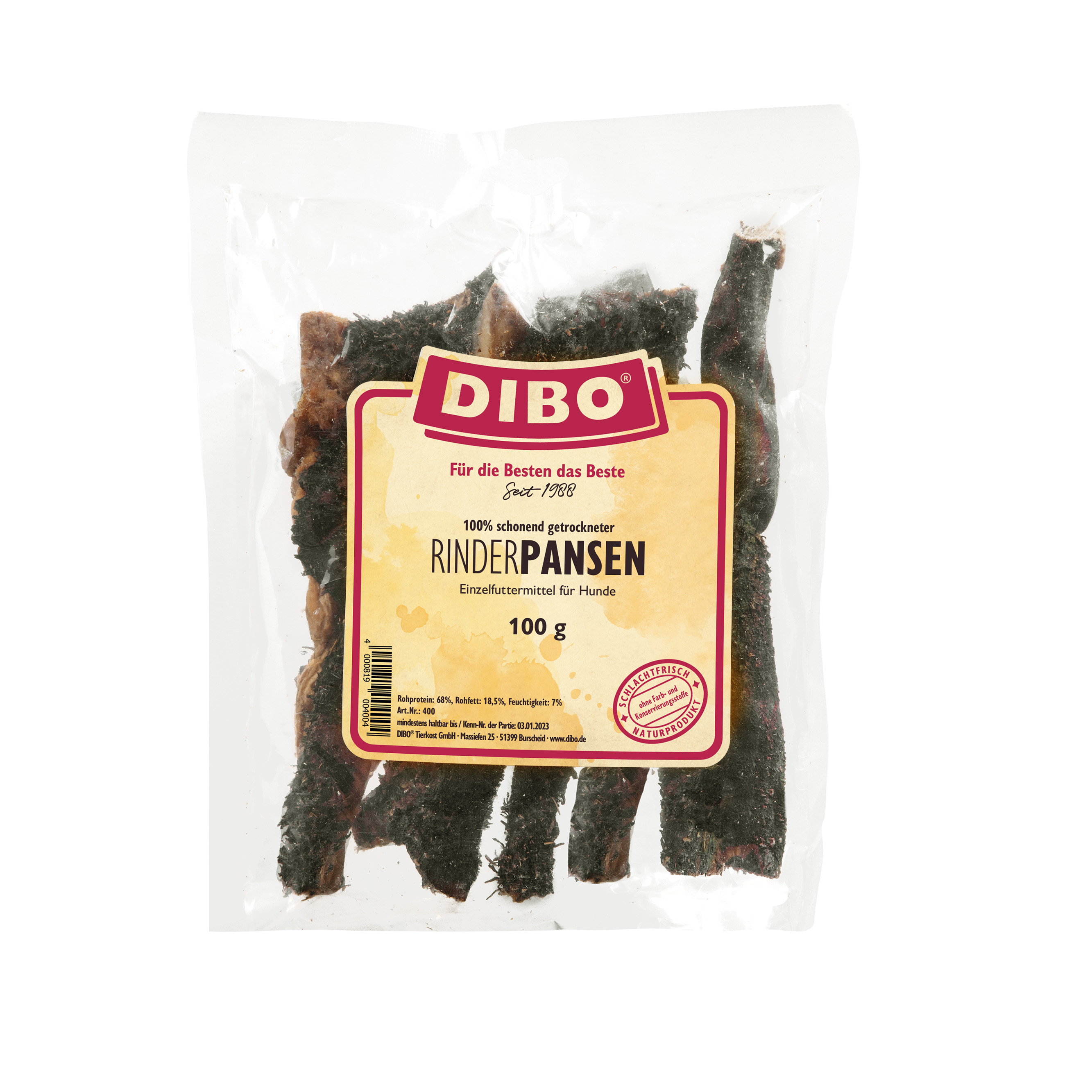 DIBO Rinder-Pansen 100g-Beutel