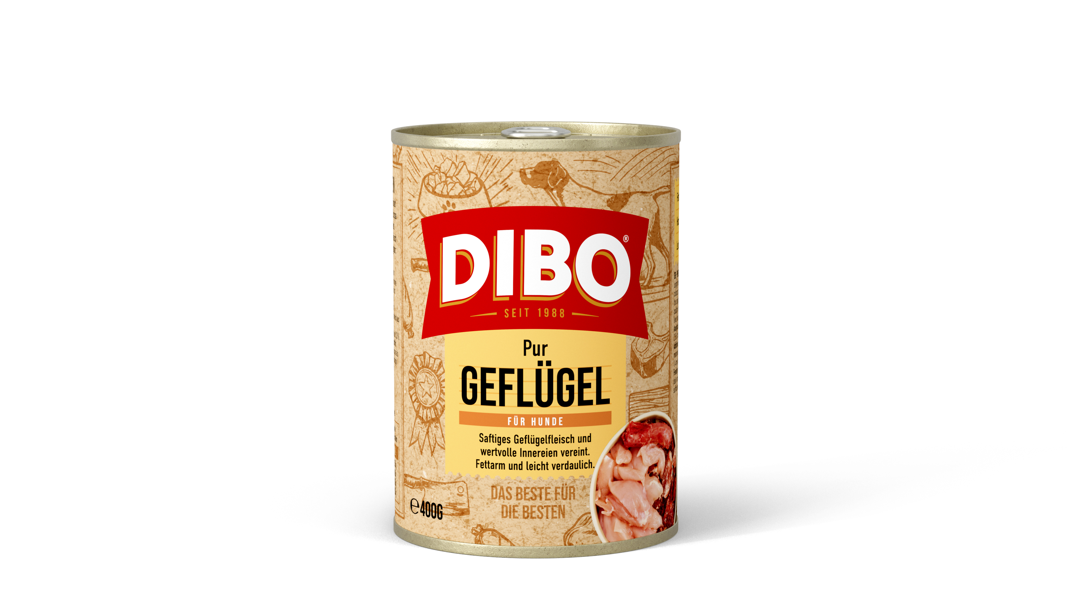 DIBO - GEFLÜGEL PUR, 400g-Dose