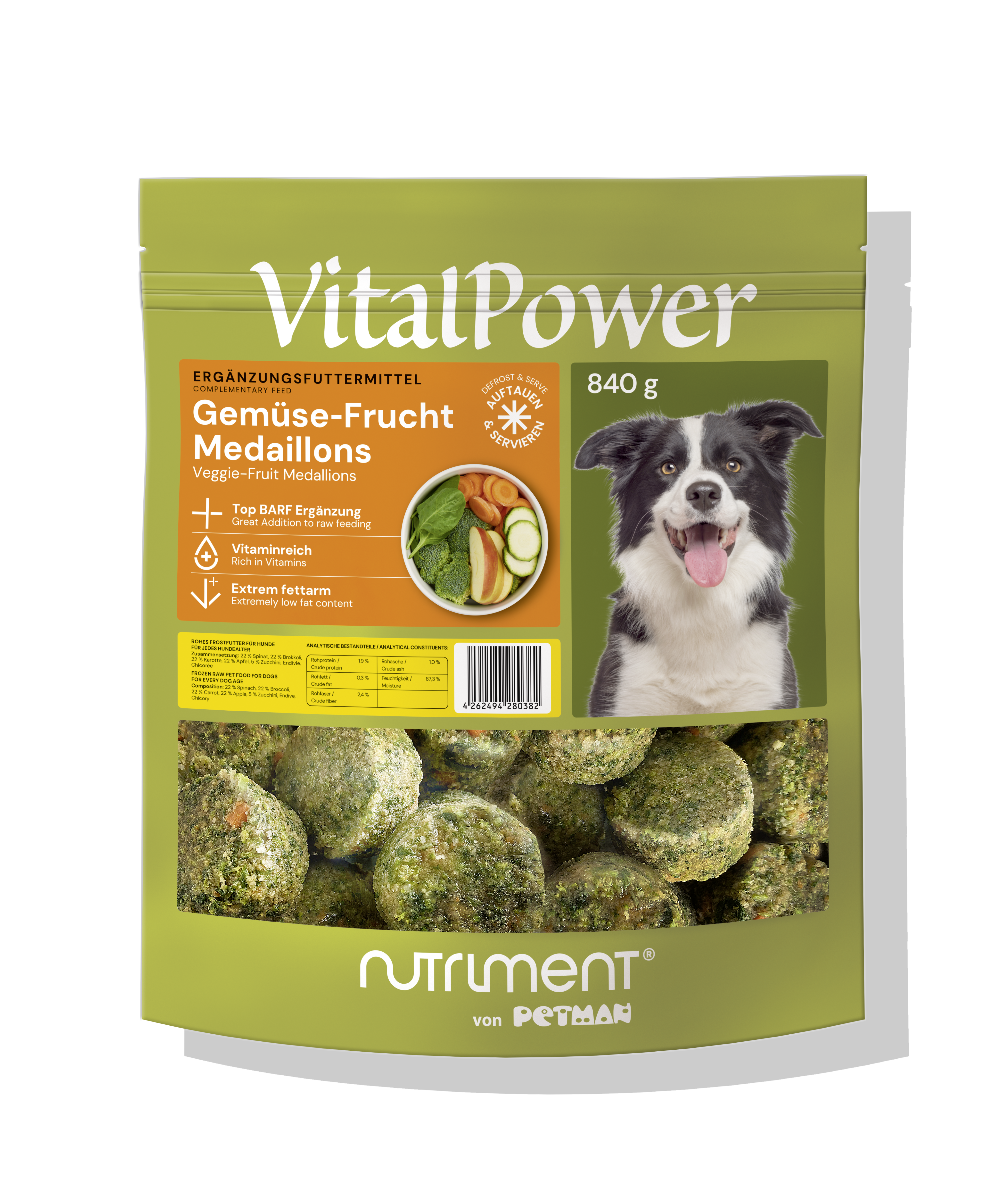 Nutriment Gemüse-Frucht MEDAILLONS ca. 25 g