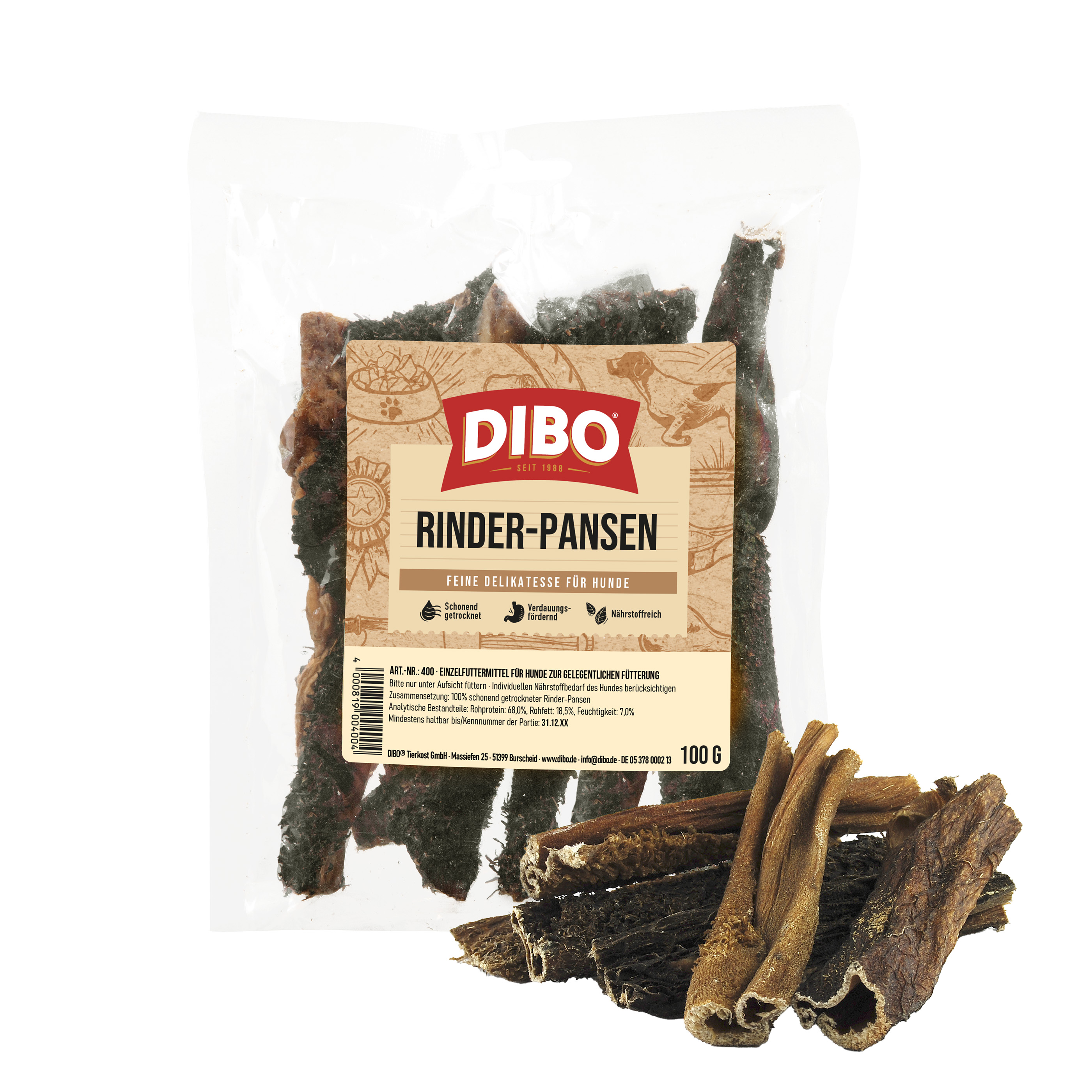 DIBO Rinder-Pansen, 100g-Beutel