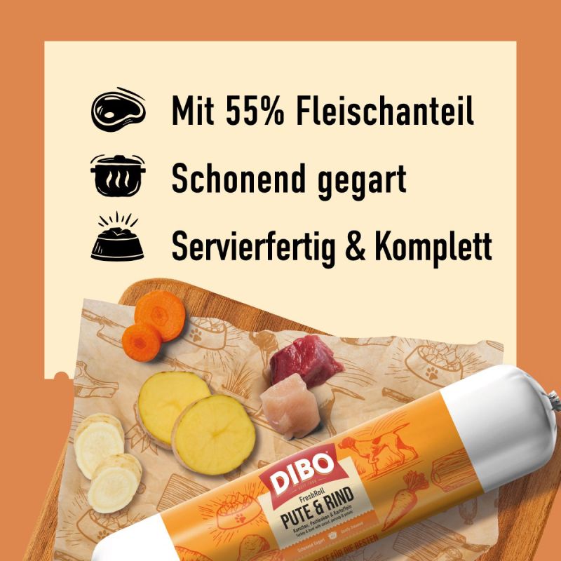 DIBO FreshRoll Pute & Rind