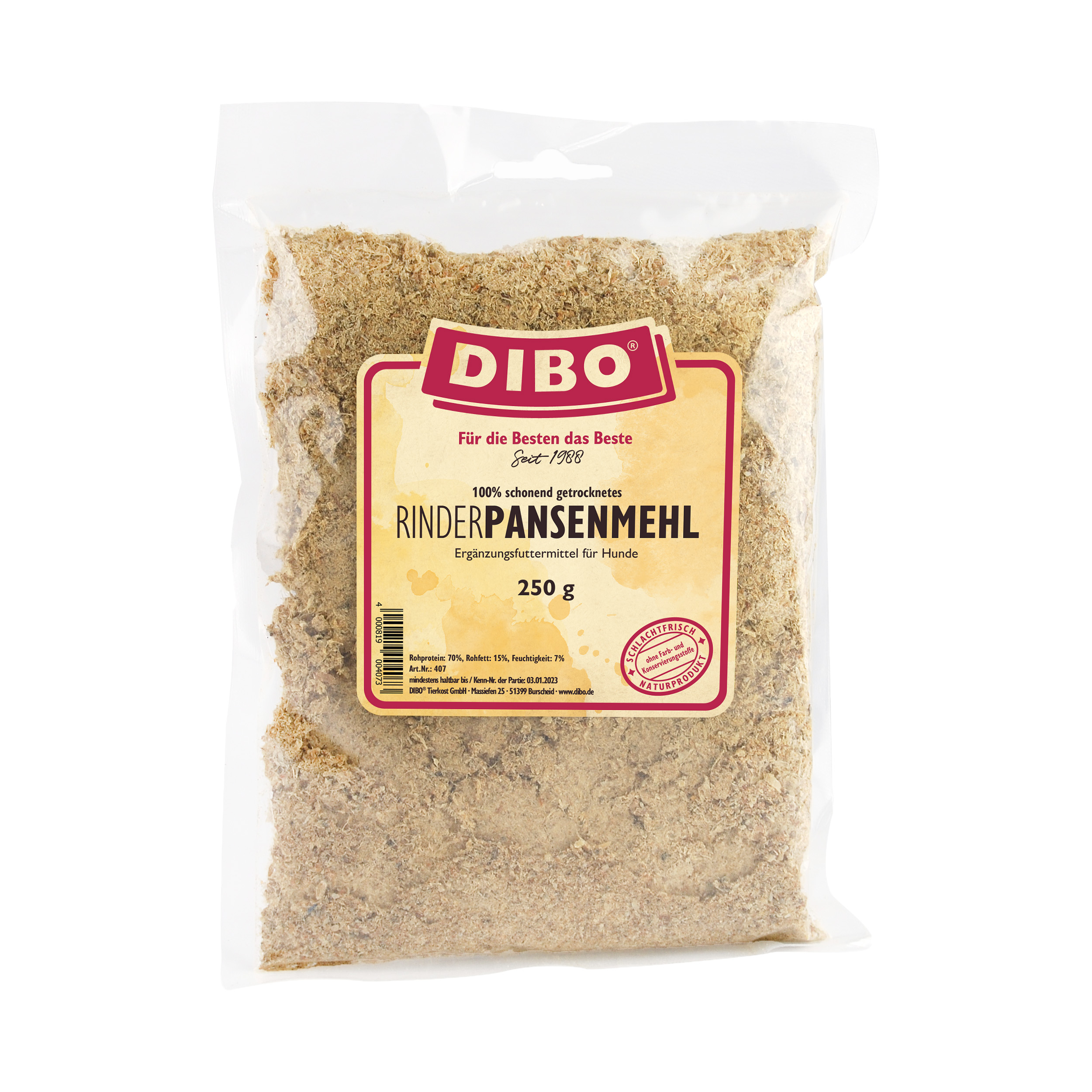 Dibo Rinder-Pansenmehl 250g