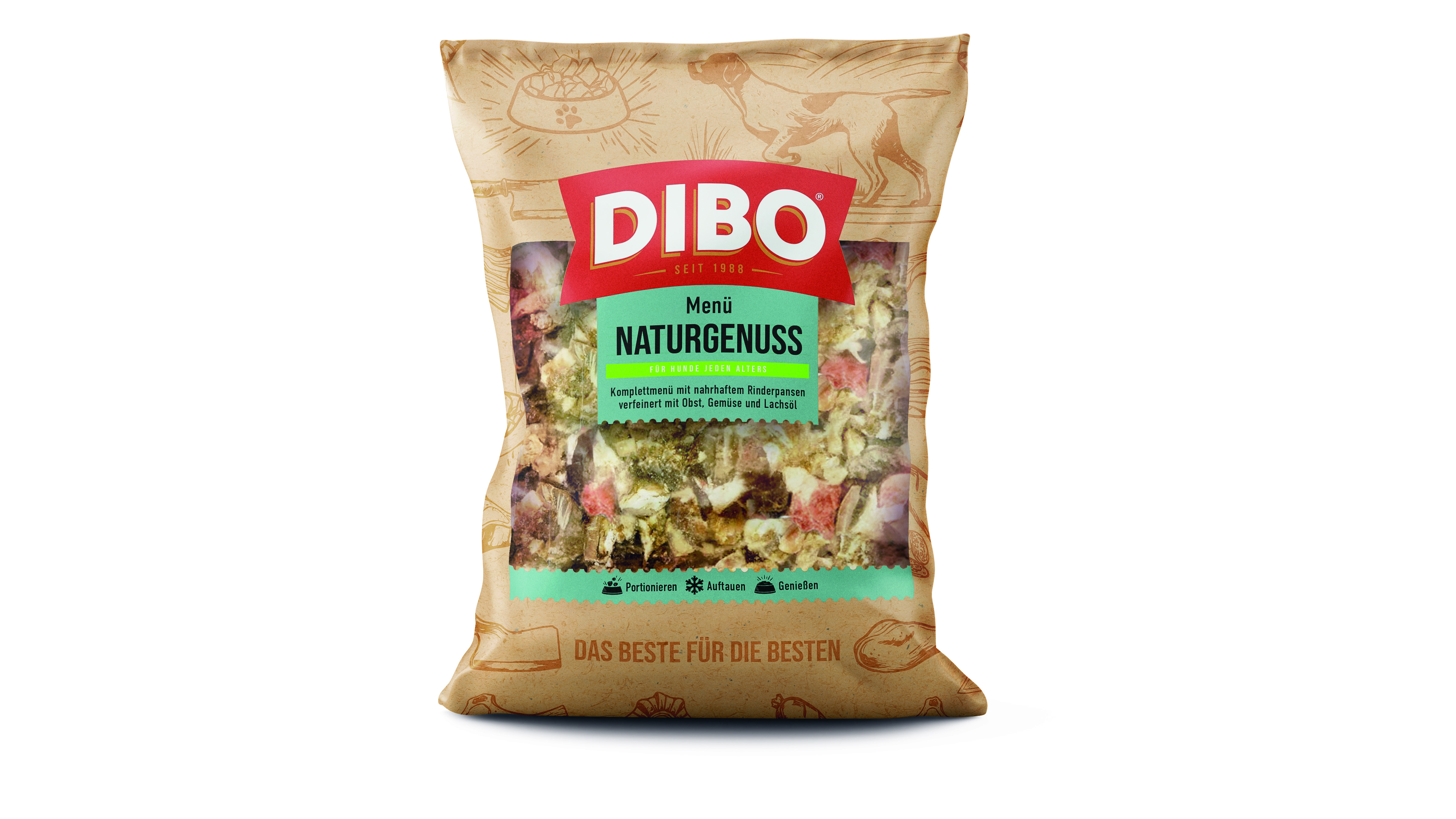 DIBO Menü-Naturgenuss - B.A.R.F.-Frostfutter für Hunde